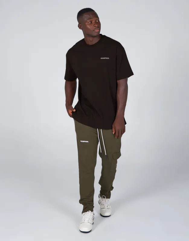 Mens Fitted Joggers - Khaki sold by Stax