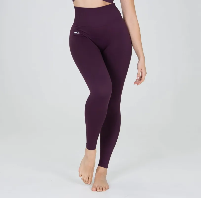 Premium Seamless Tights V6 - Amarnth (Burgundy) sold by Stax