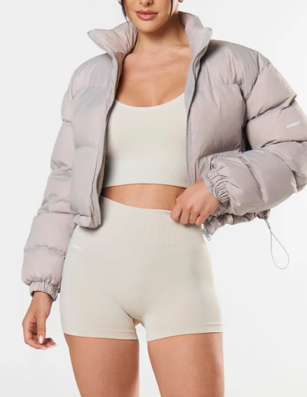 Cropped Puffer - Grey sold by Stax