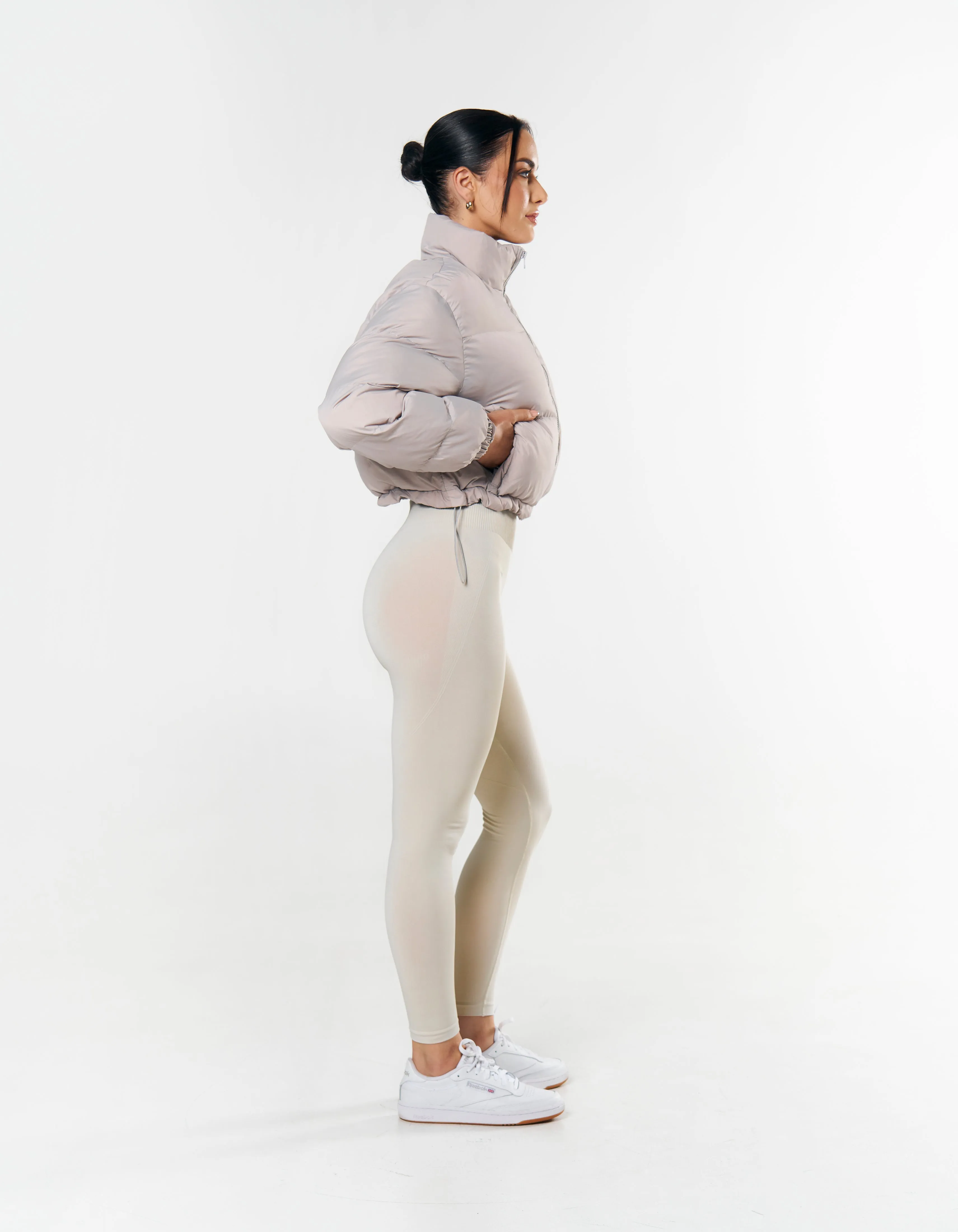 Cropped Puffer - Grey sold by Stax product image thumbnail 3