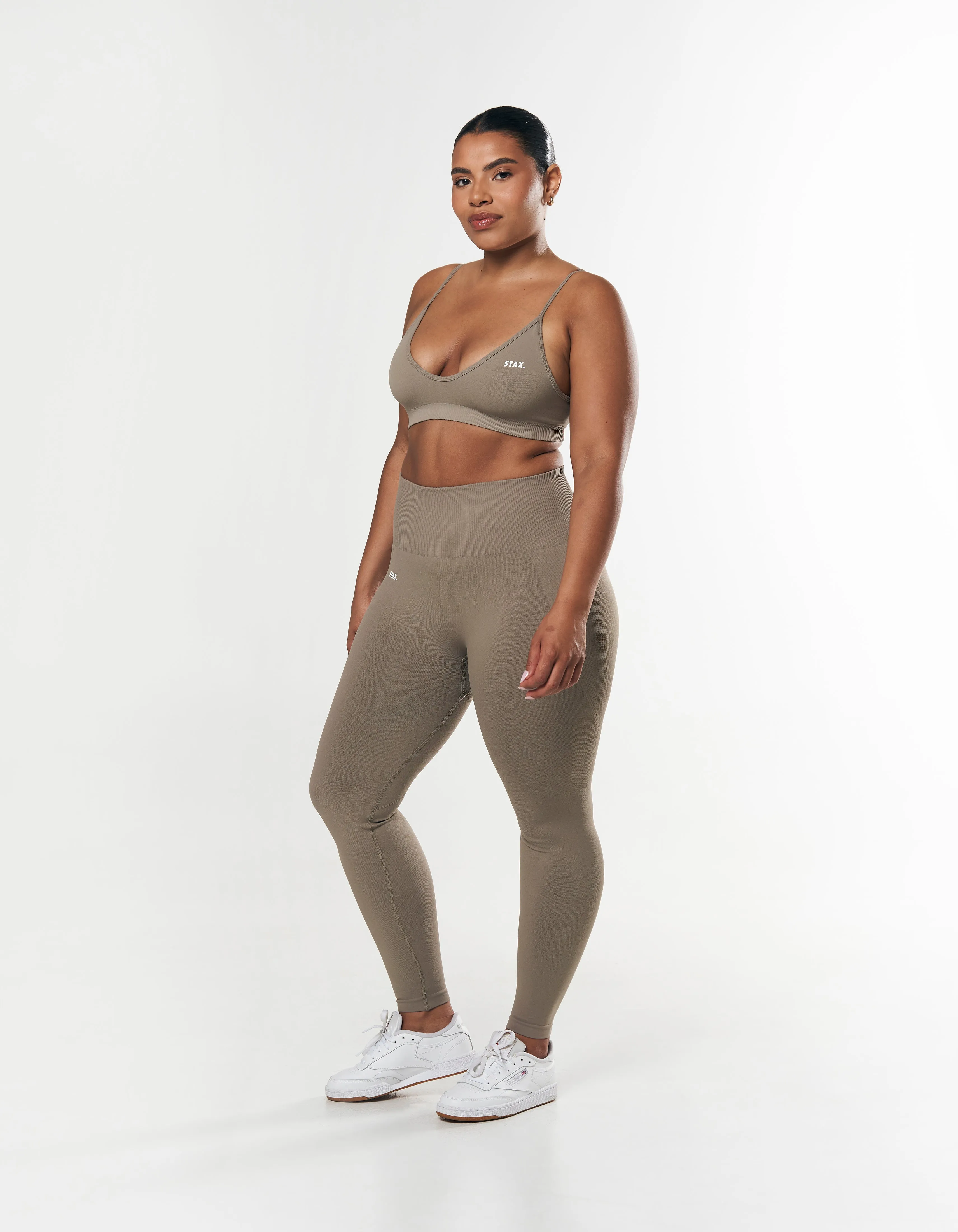 Premium Seamless Tights - Brown sold by Stax product image thumbnail 2