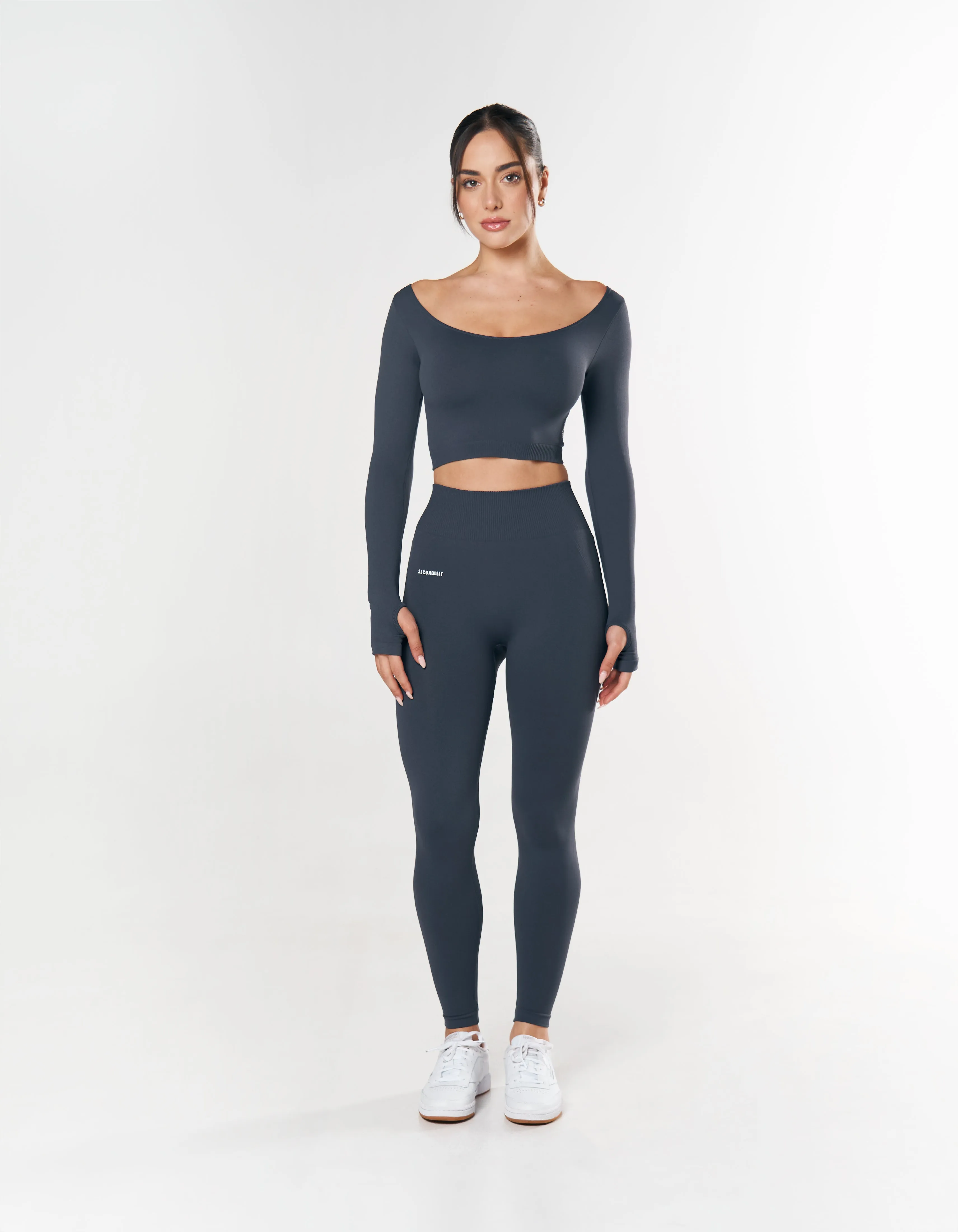 Seamless Scoop Long Sleeve - Blueberry sold by Stax product image thumbnail 2