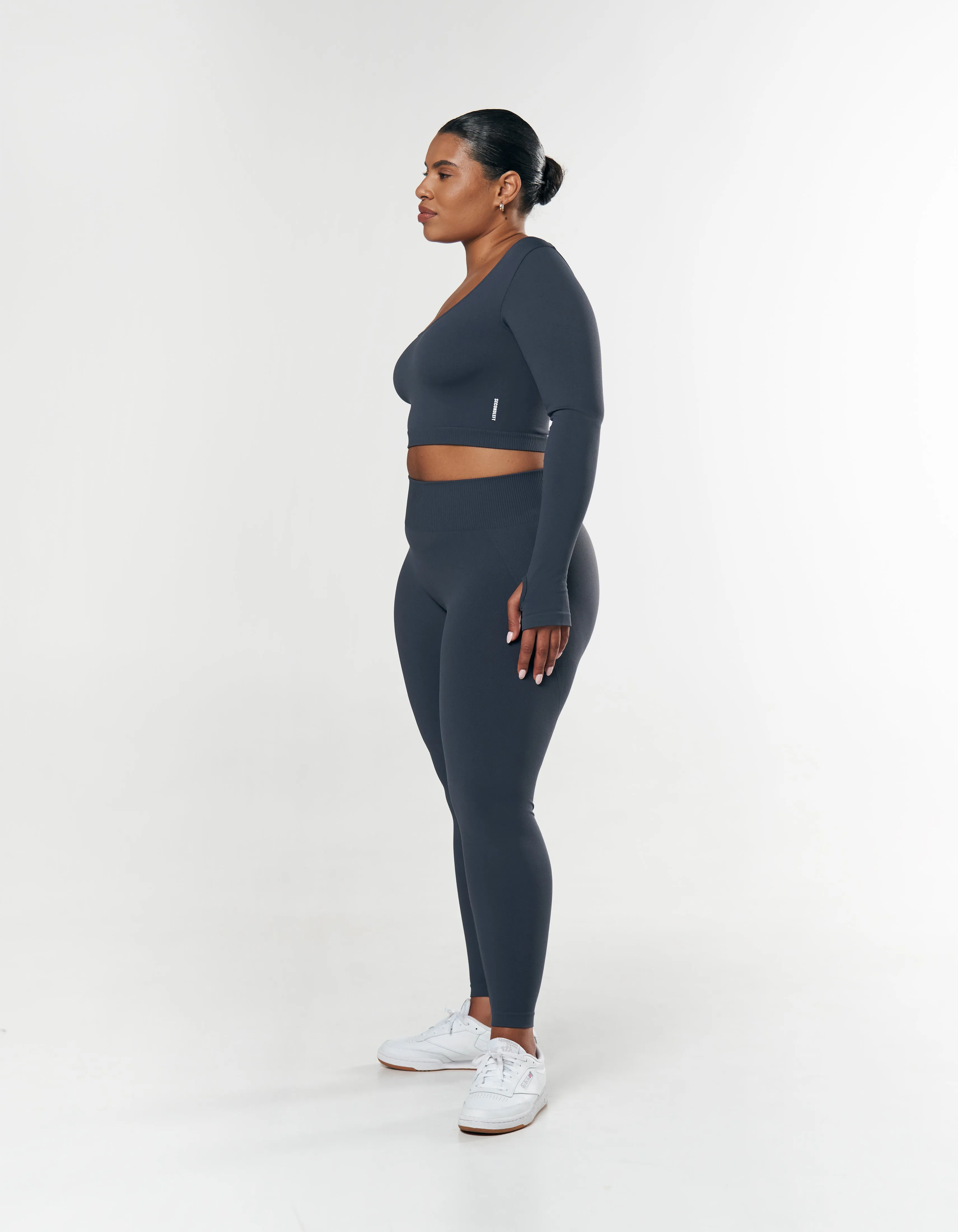 Seamless Scoop Long Sleeve - Blueberry sold by Stax product image thumbnail 5