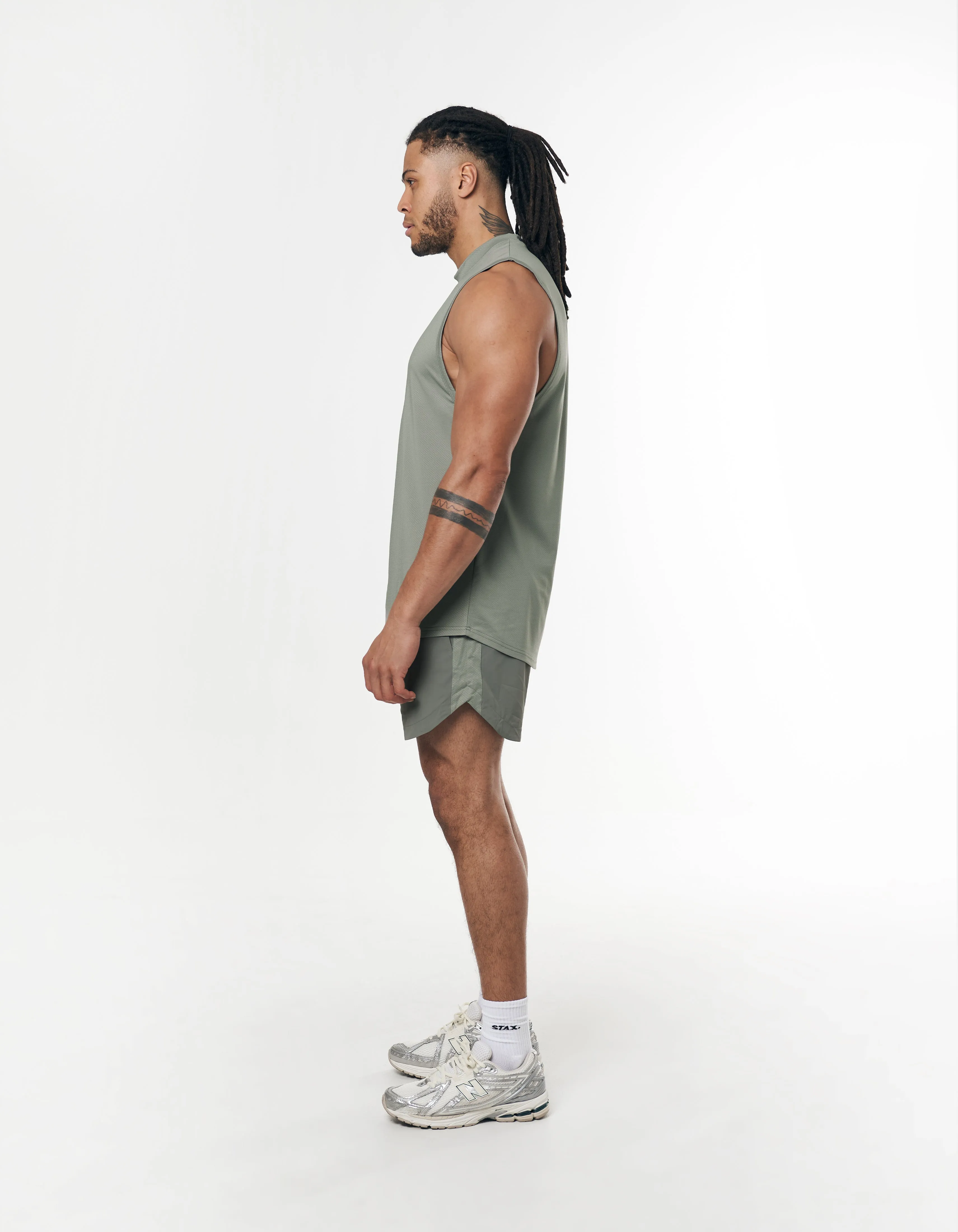 Mens Sport Muscle Tank - Sage sold by Stax product image thumbnail 2