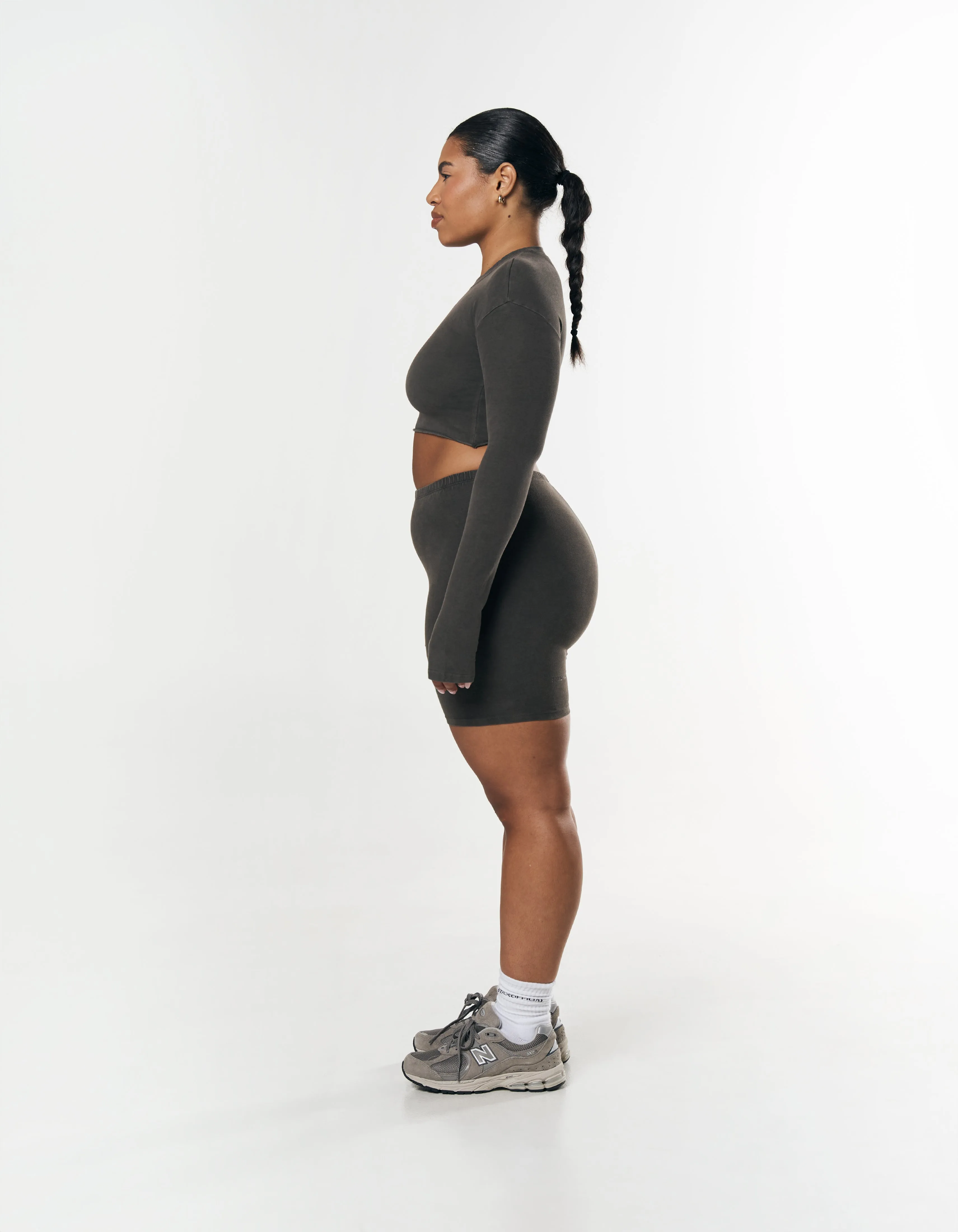 OOS Cropped Long Sleeve - Ash sold by Stax product image thumbnail 5