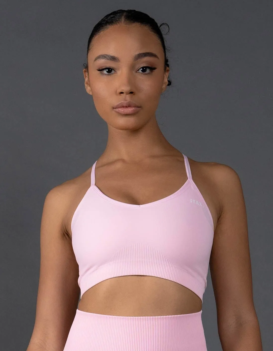 Premium Seamless Strappy Crop V5.1 - Taffy sold by Stax