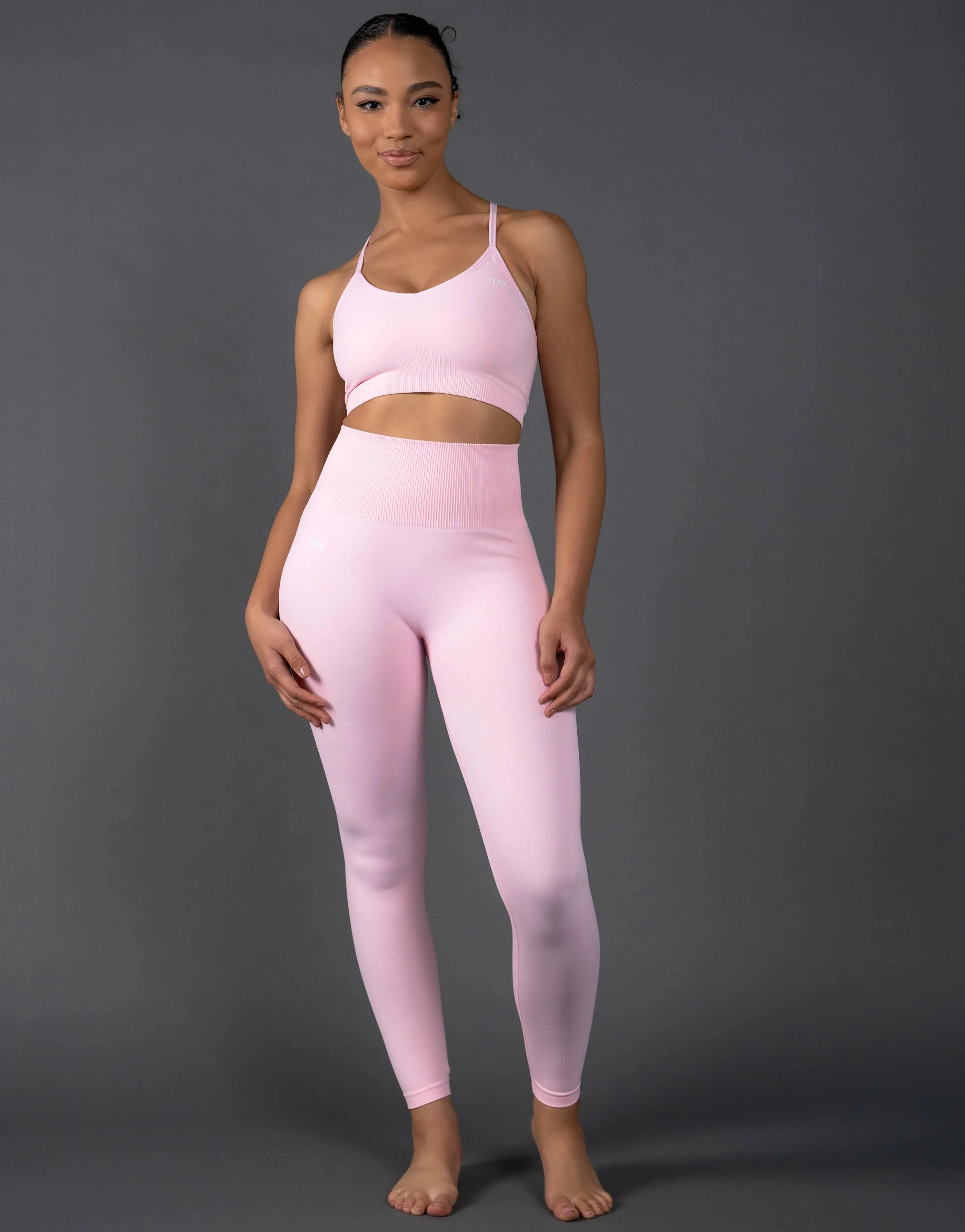 Premium Seamless Strappy Crop V5.1 - Taffy sold by Stax product image thumbnail 3