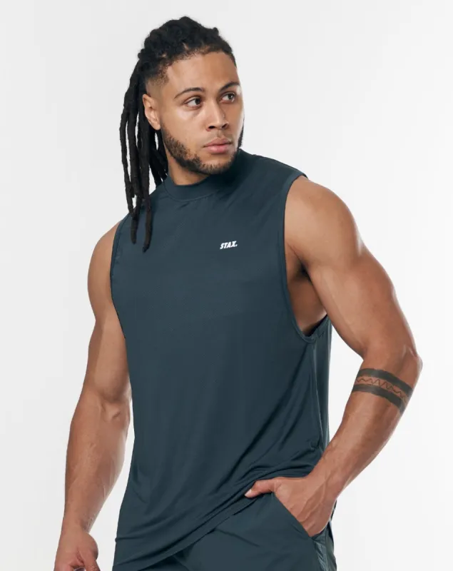 Mens Sport Muscle Tank - Navy sold by Stax