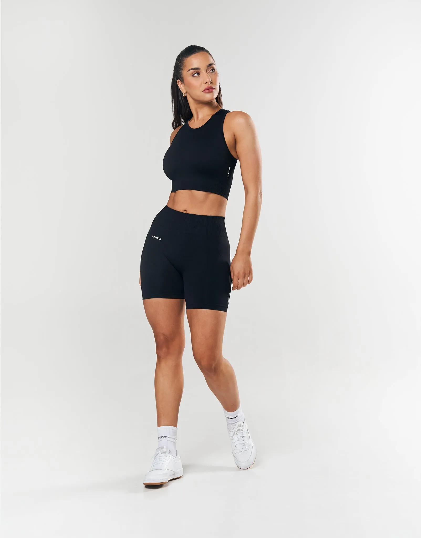 Seamless Cropped Singlet - Black sold by Stax product image thumbnail 2