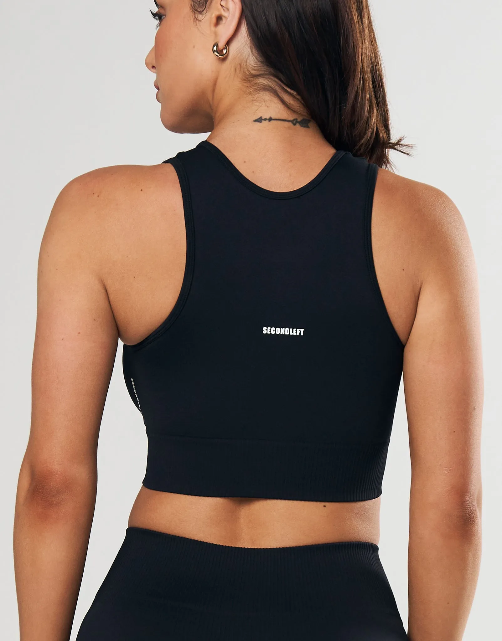 Seamless Cropped Singlet - Black sold by Stax product image thumbnail 5