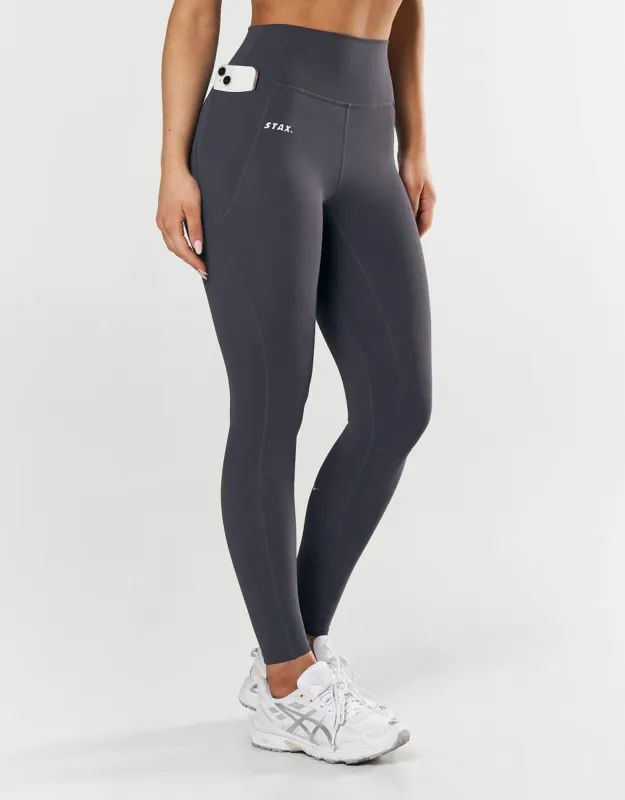 Phone Pocket Full Length Tights NANDEX ™ - Dark Grey sold by Stax