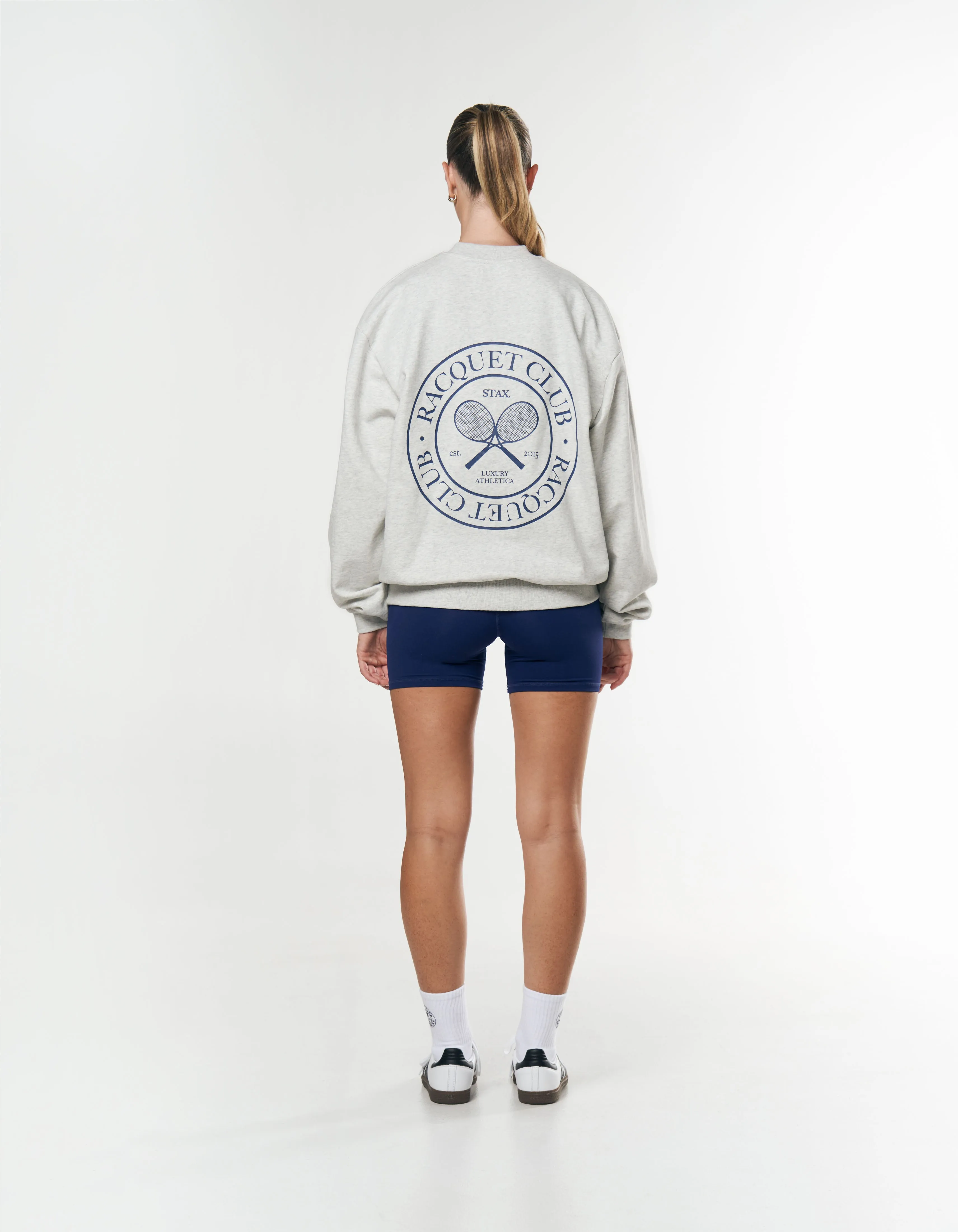 Racquet Club Crew - Grey Marle sold by Stax product image thumbnail 4