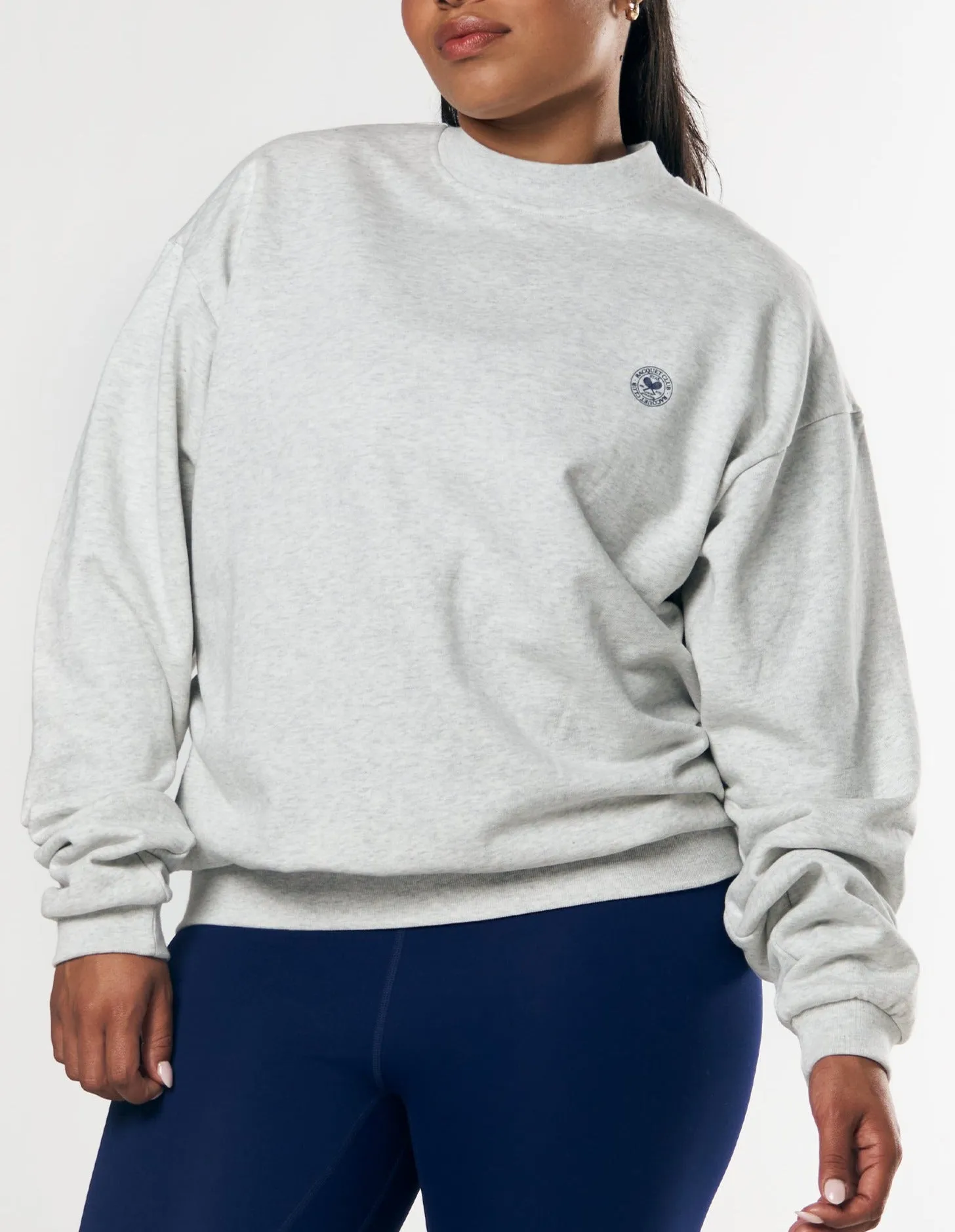 Racquet Club Crew - Grey Marle sold by Stax