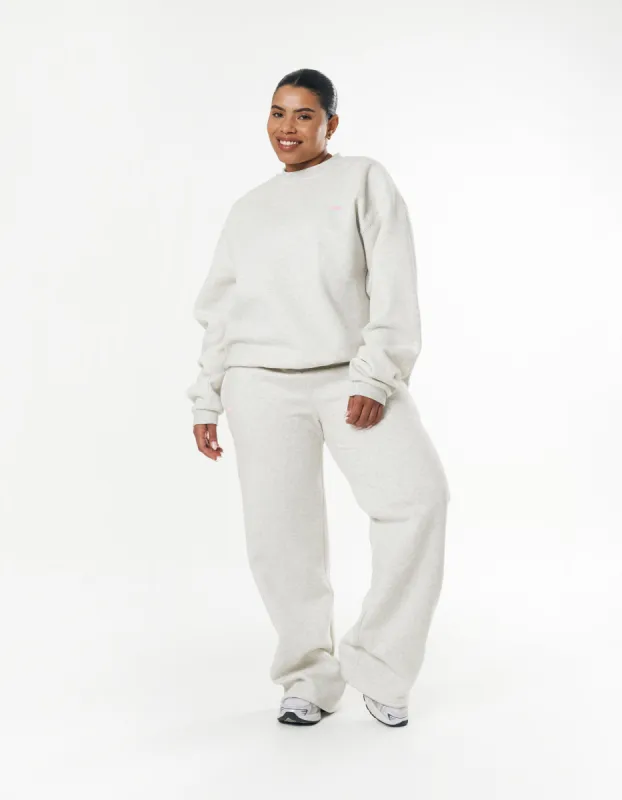 Classic Straight Leg Jogger - Light Grey/Pink sold by Stax