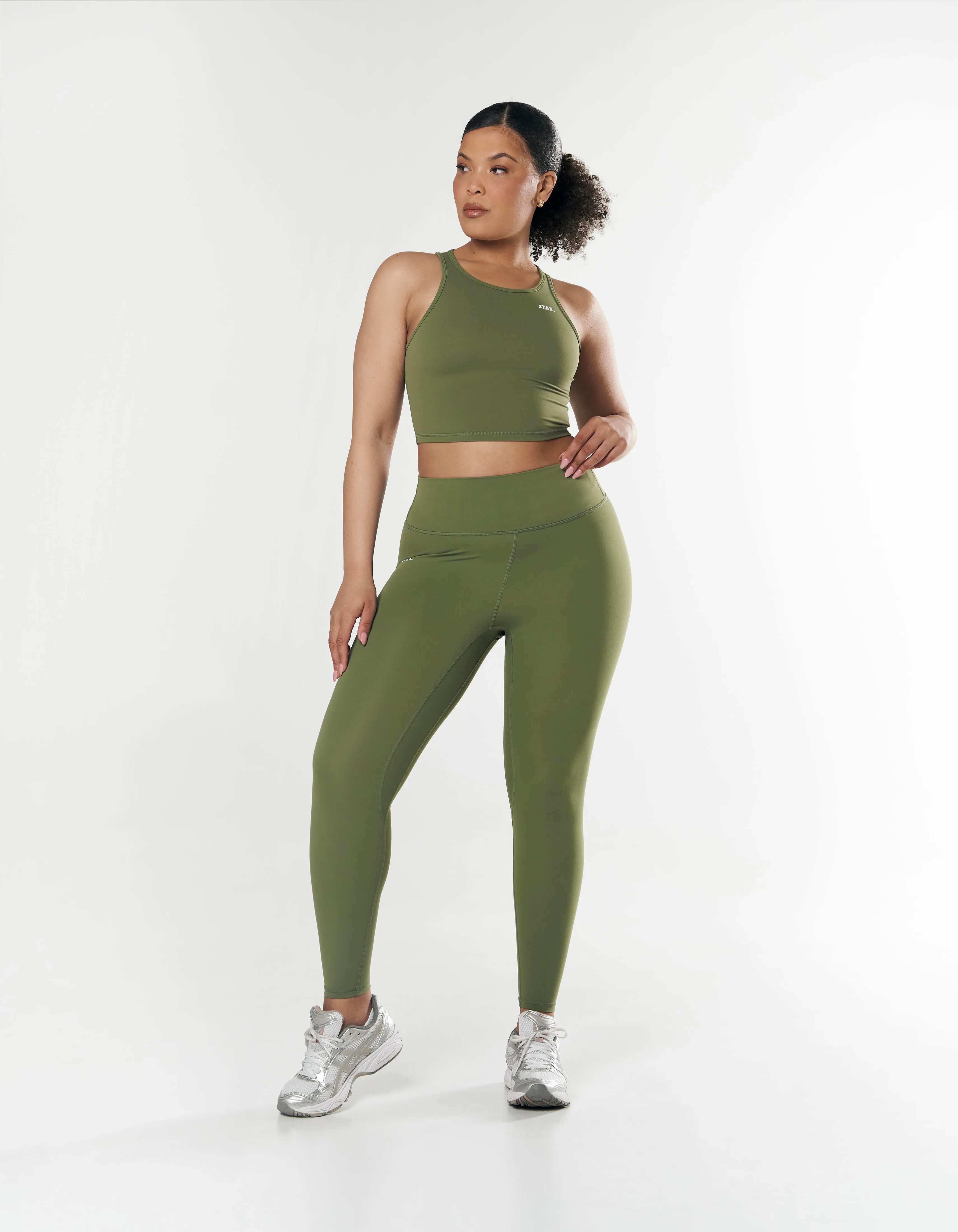 Cropped Tank NANDEX ™ - Khaki sold by Stax product image thumbnail 3