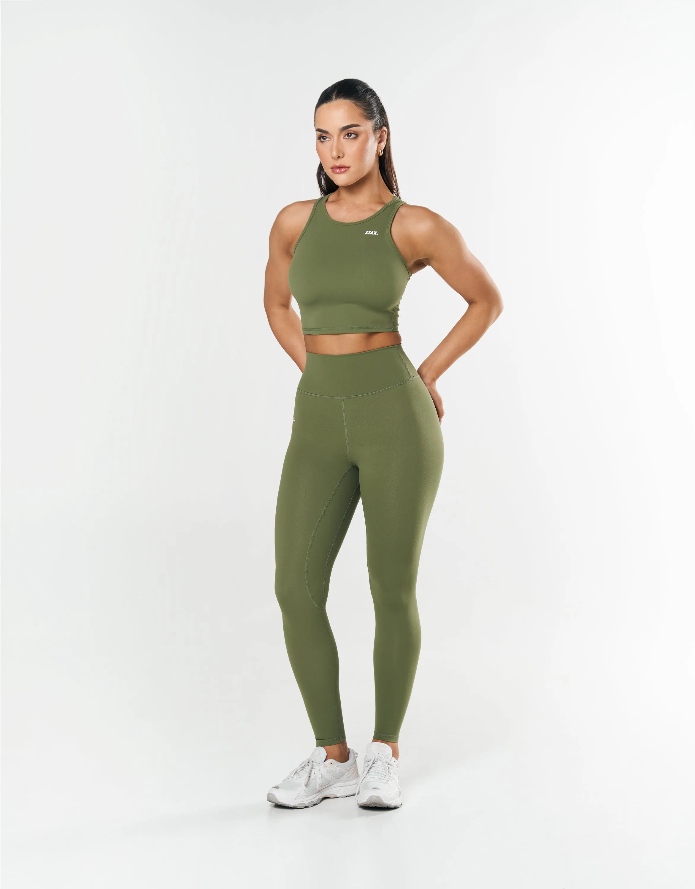 Cropped Tank NANDEX ™ - Khaki sold by Stax product image thumbnail 2