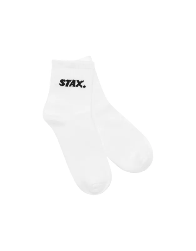 Ankle Length Socks - White sold by Stax