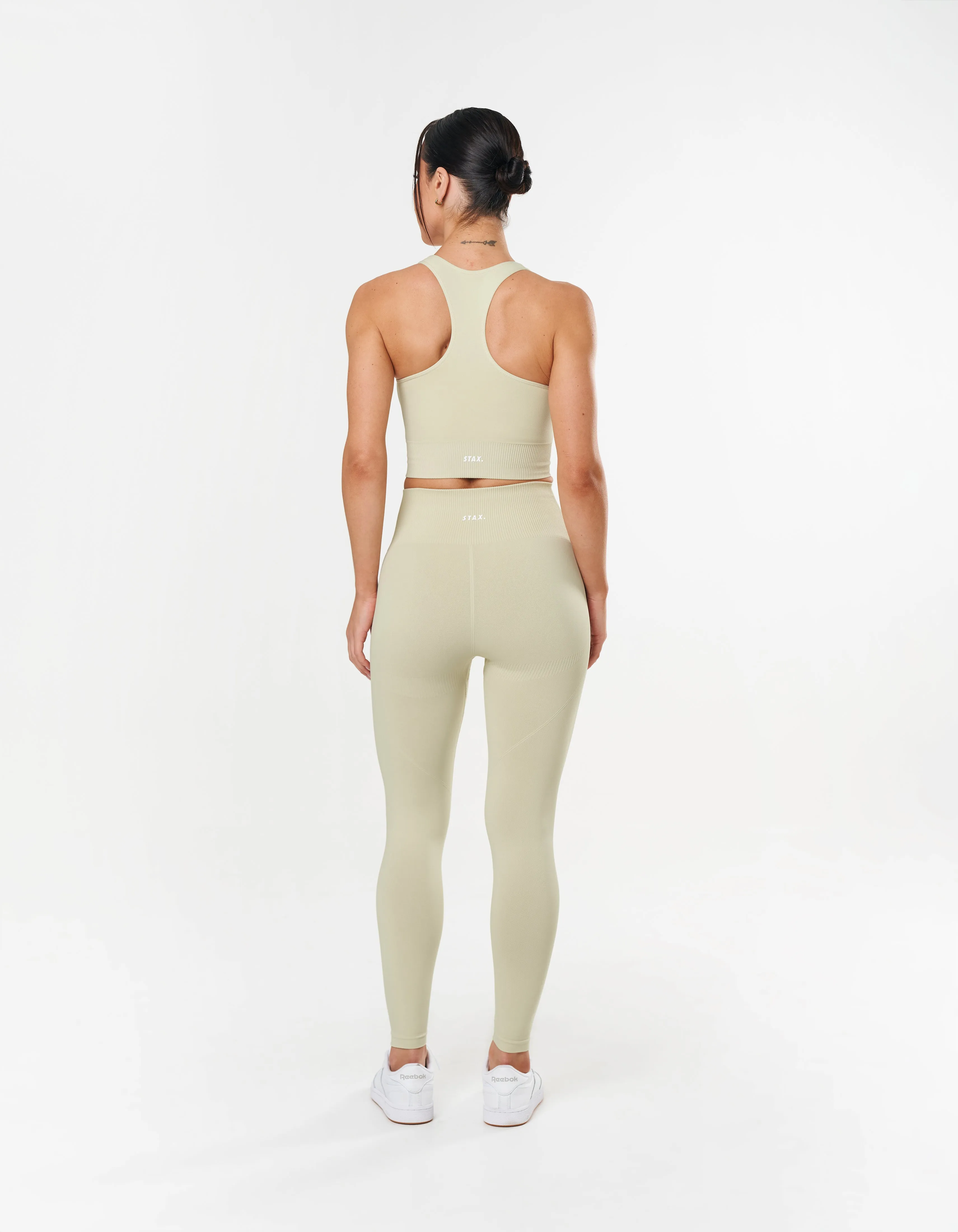 Premium Seamless Racer Crop - Vanilla Essence sold by Stax product image thumbnail 3