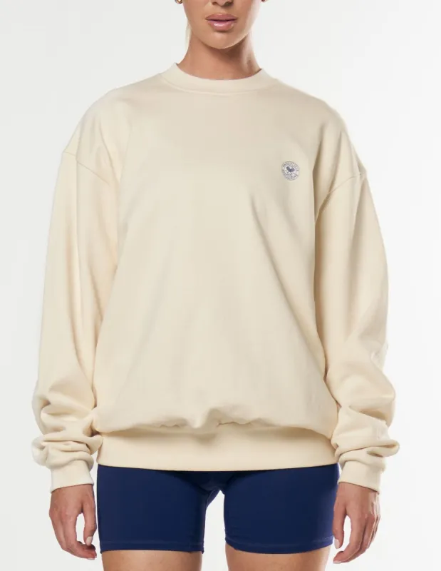 Racquet Club Crew - Cream sold by Stax