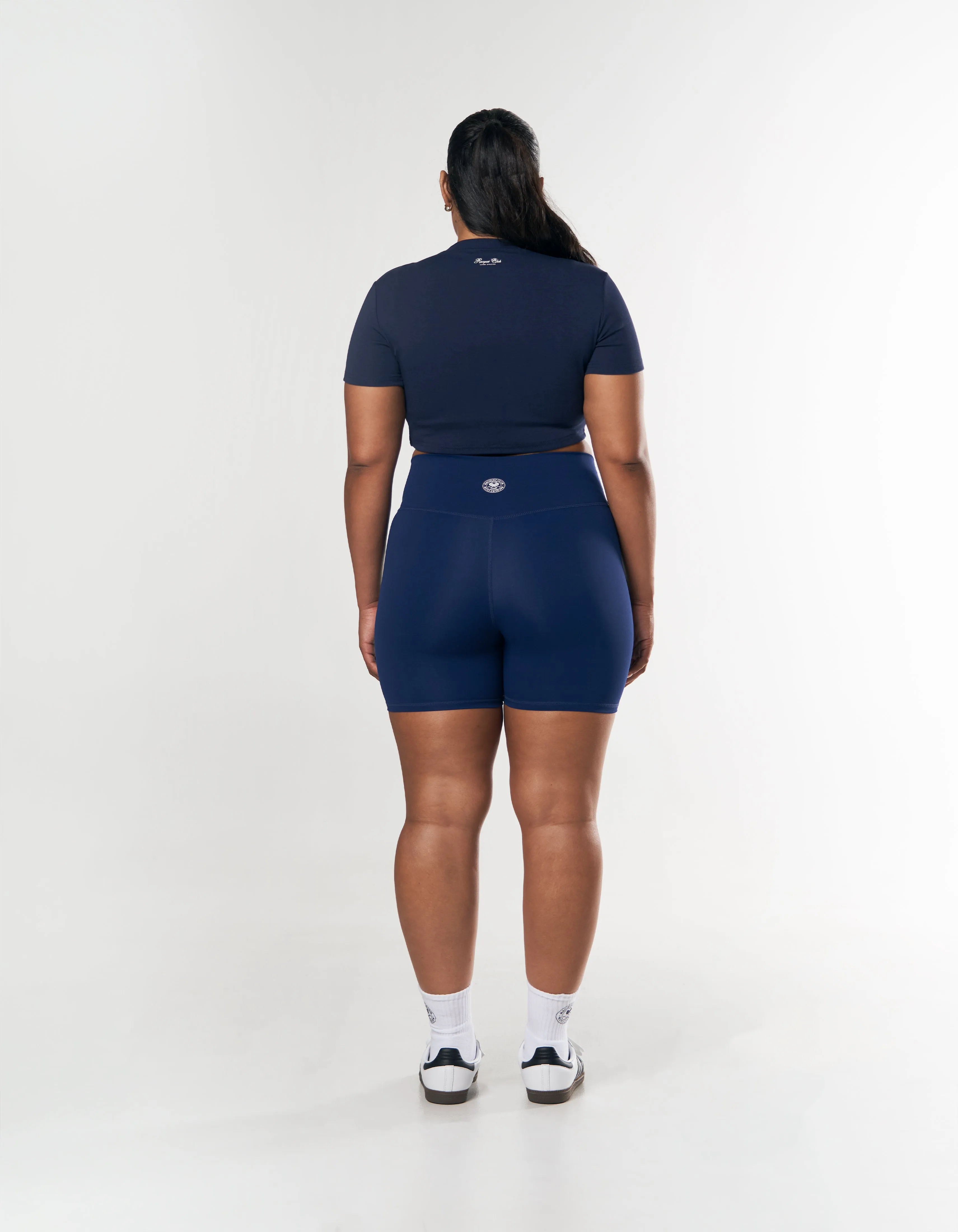 Racquet Club Cropped Tee - Navy sold by Stax product image thumbnail 4