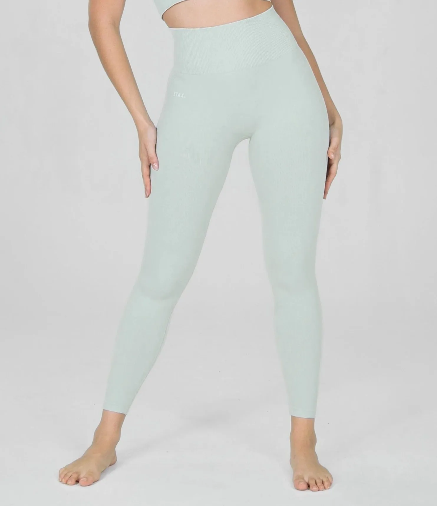 Premium Seamless Tights V6 - Stella (Grey) sold by Stax