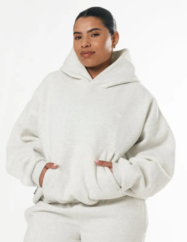 Classic Hoodie - Light Grey Marle sold by Stax