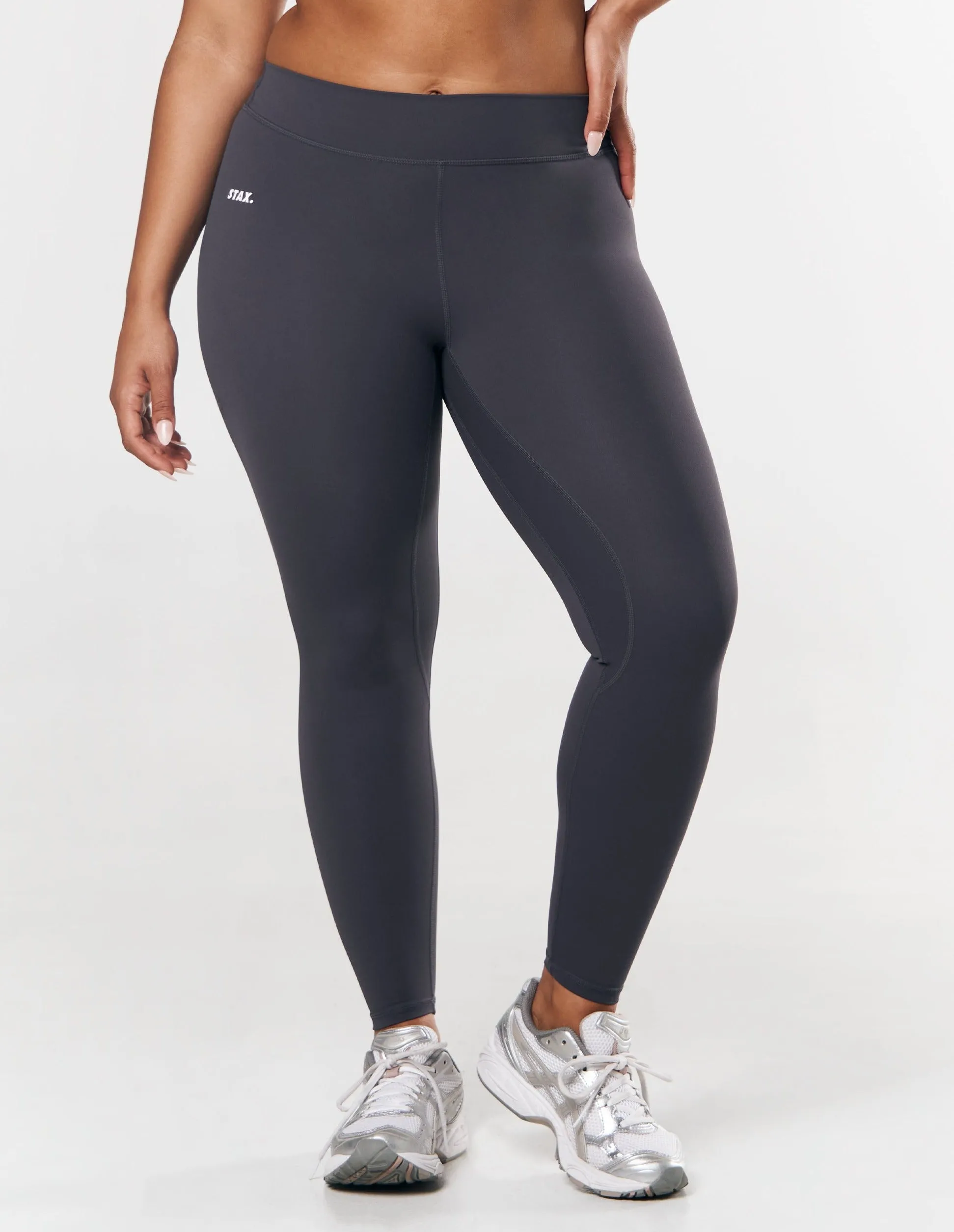 Mid Waist Tights NANDEX ™ - Dark Grey sold by Stax