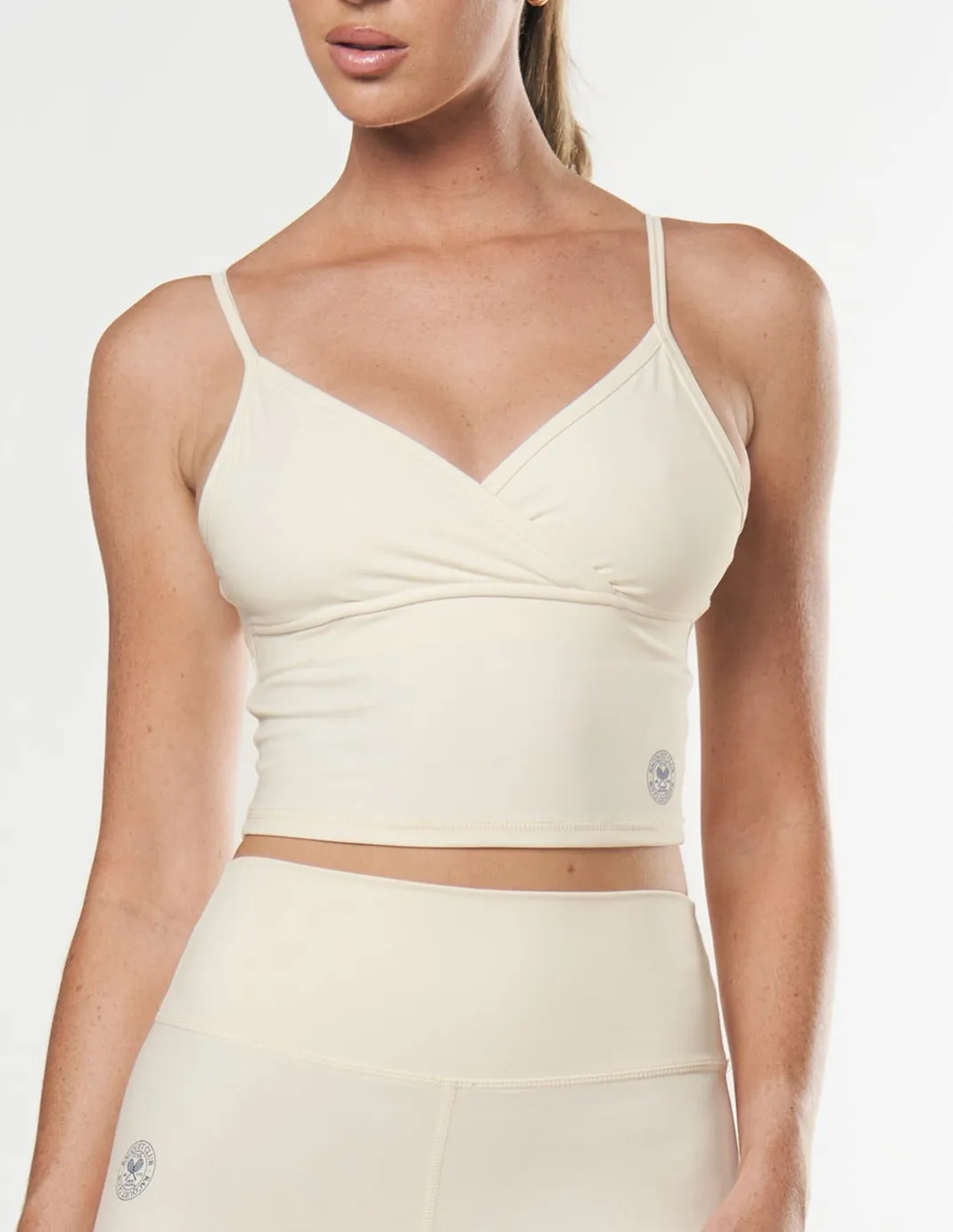 Racquet Club V Tank - Cream sold by Stax
