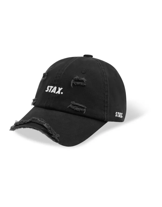 Distressed Cap - Black sold by Stax