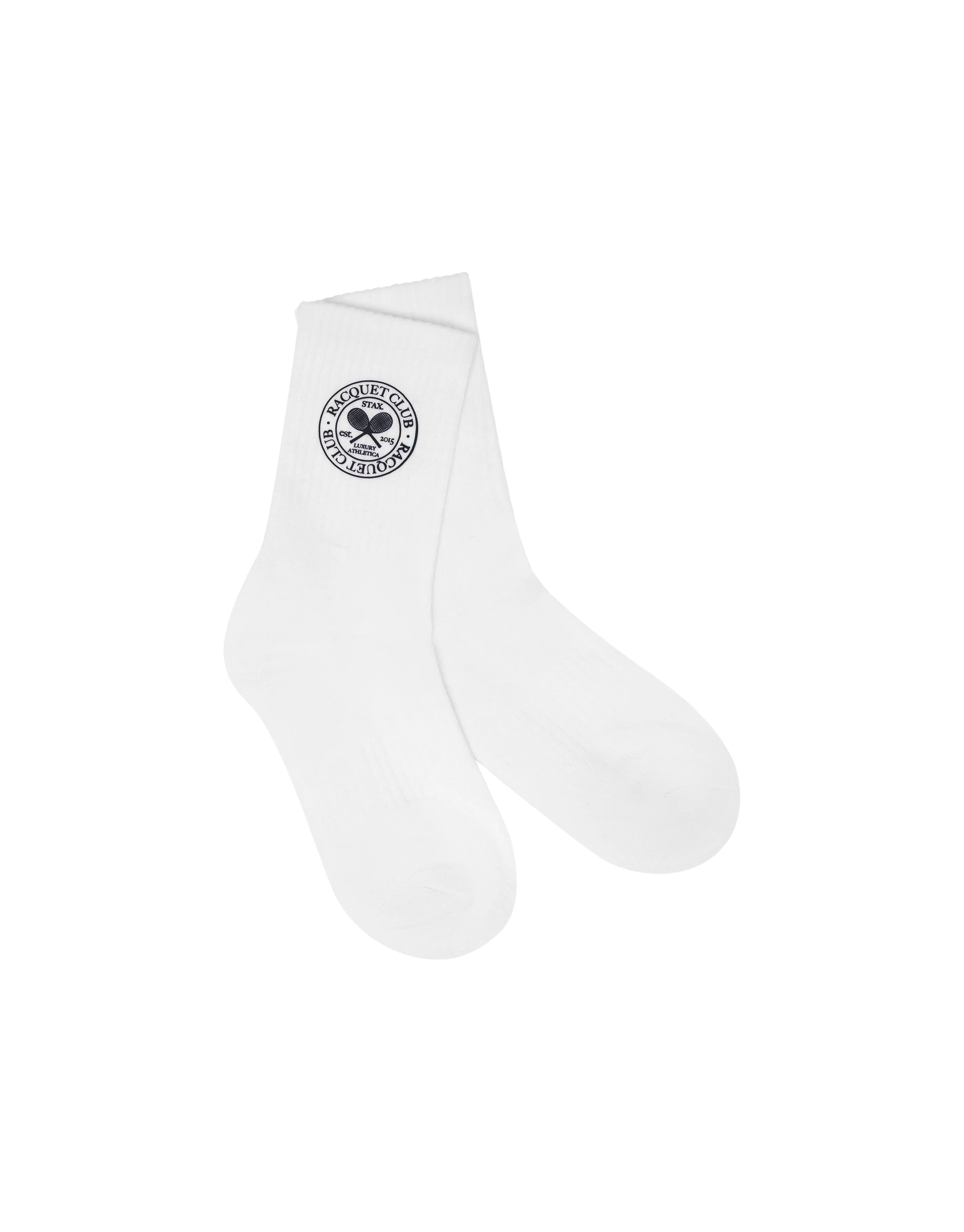 Racquet Club Crew Sock - White sold by Stax product image thumbnail 4