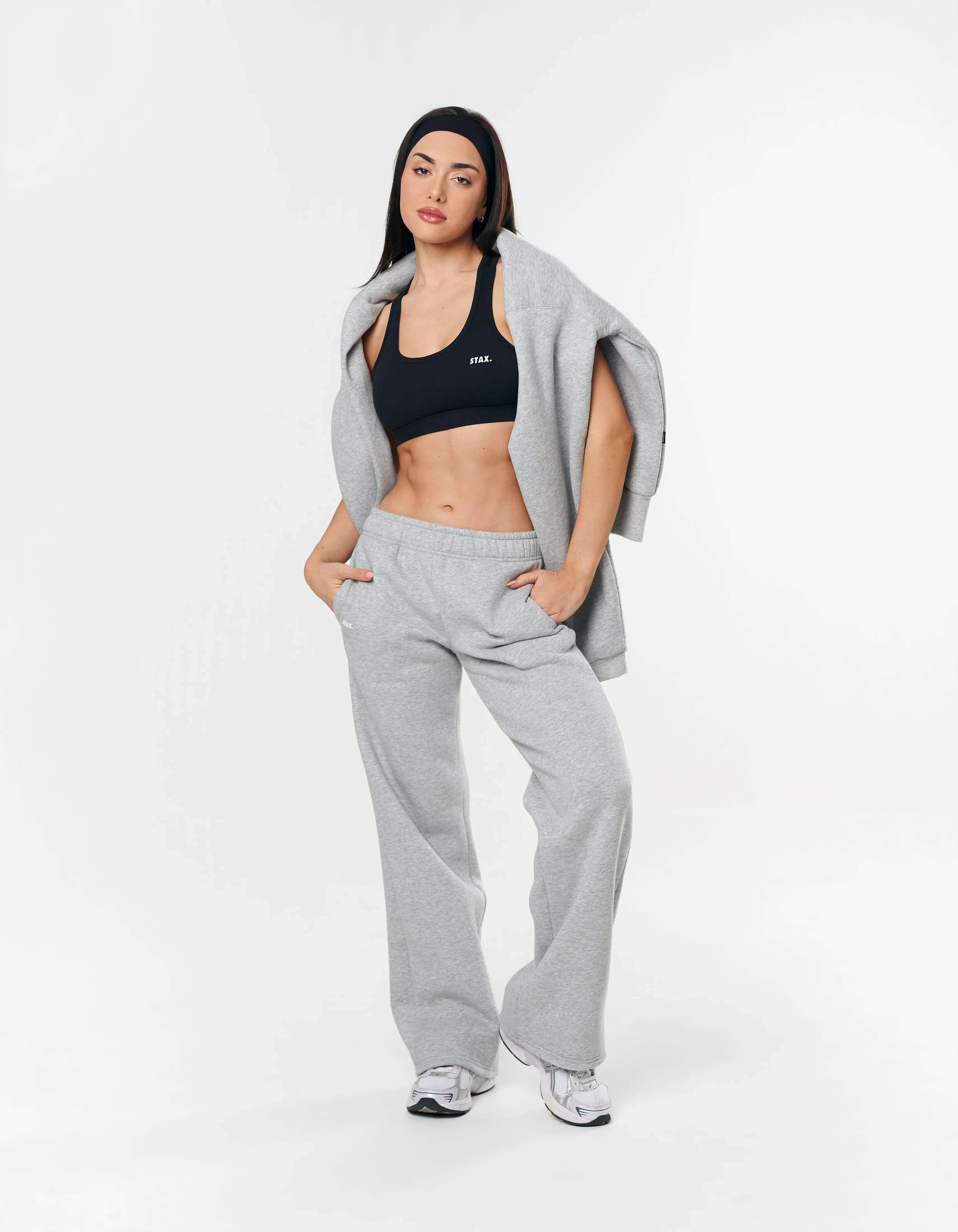 Classic Straight Leg Jogger - Dark Grey Marle sold by Stax product image thumbnail 3