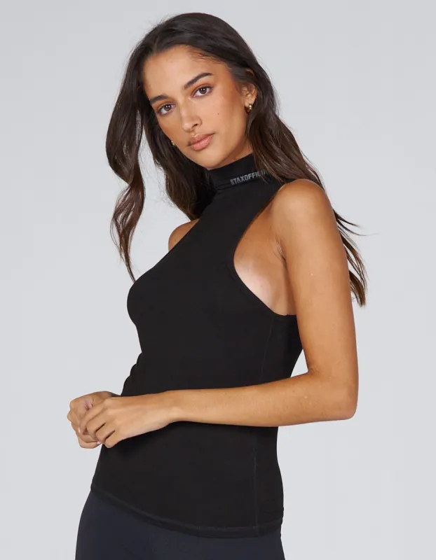 AW High Neck Tank - Boa (Black) sold by Stax