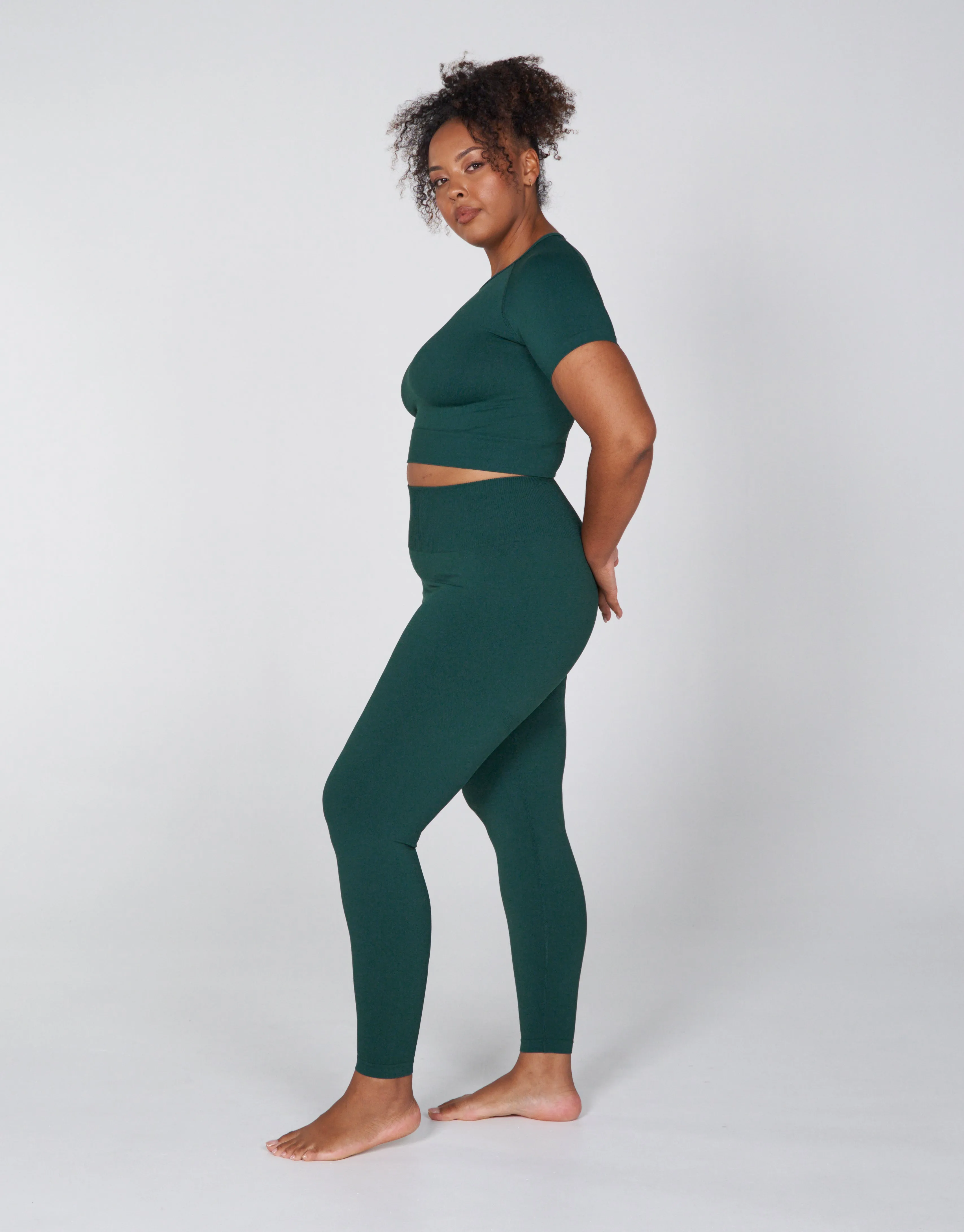 Premium Seamless Favourites Cropped Tee - Pine sold by Stax product image thumbnail 2