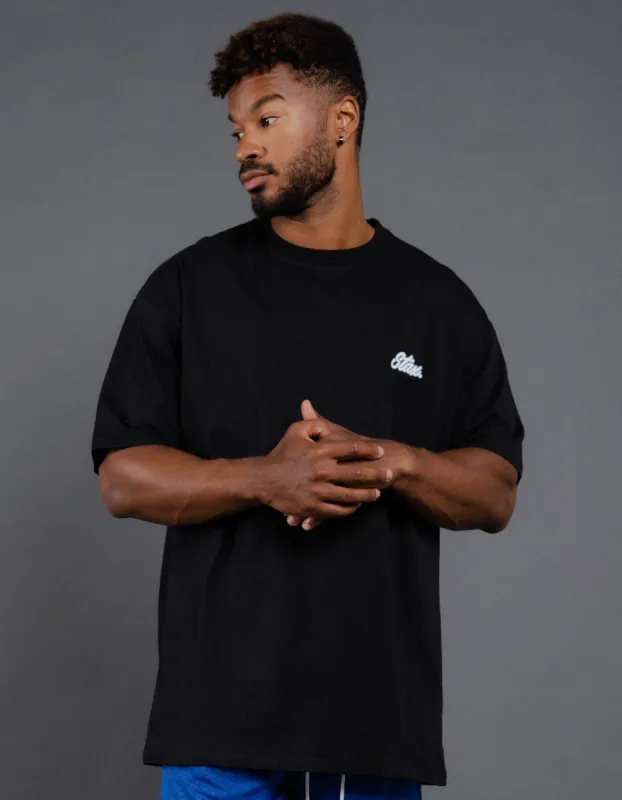 Court Drip Basketball Tee - Black & Blue sold by Stax