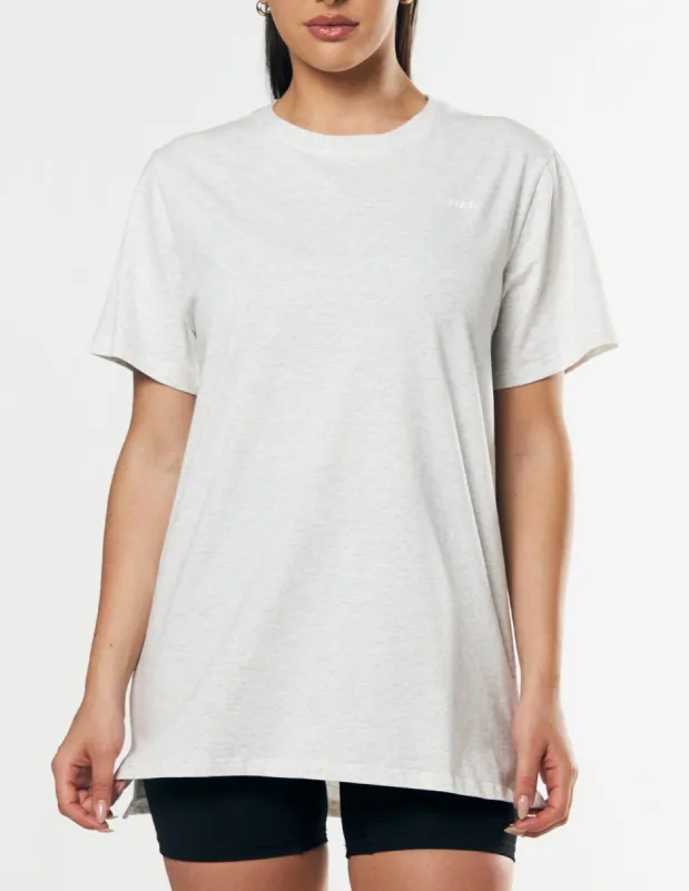 Oversize Tee - Grey Marle sold by Stax