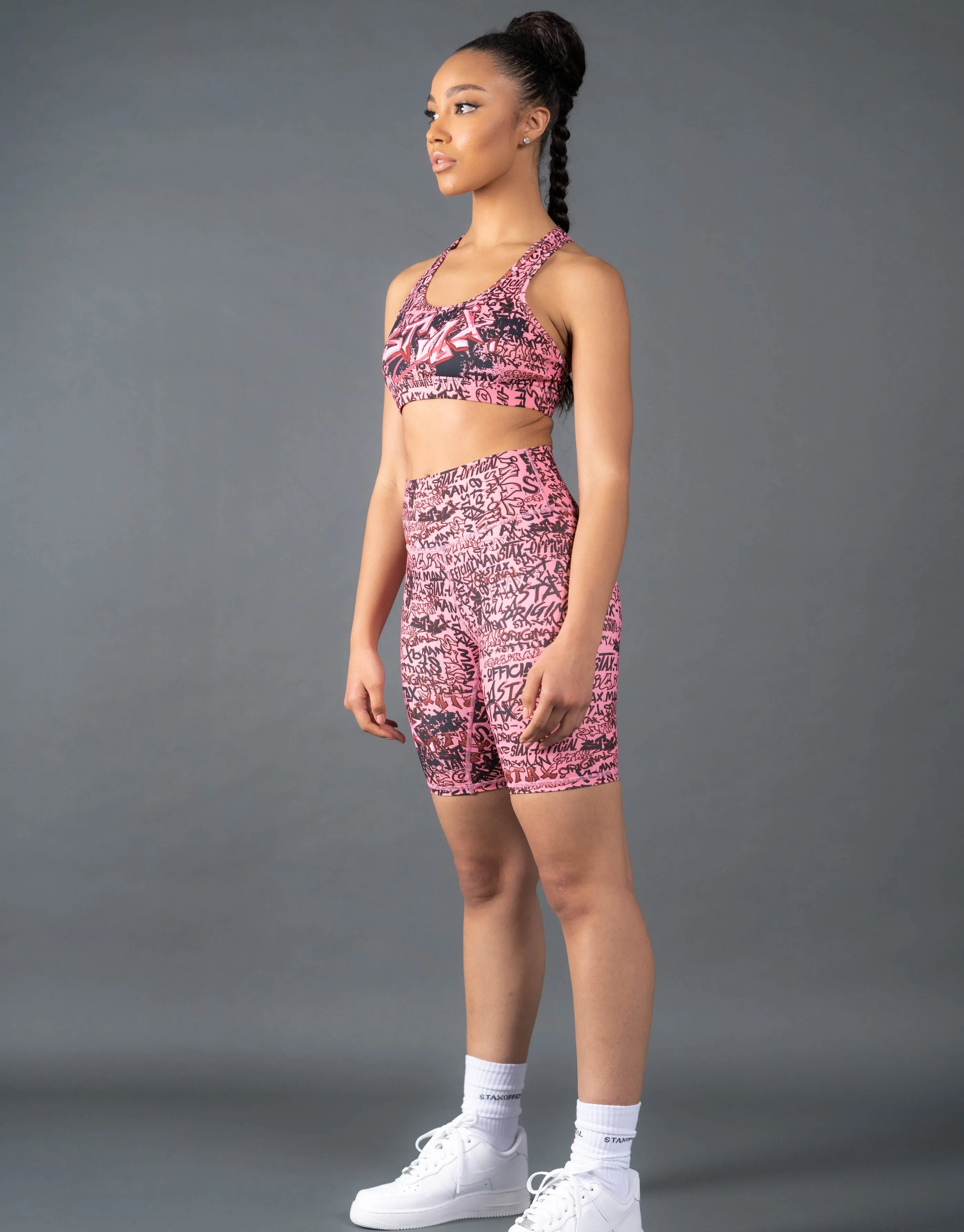 Graffiti Classic Crop -Black and Pink sold by Stax product image thumbnail 4