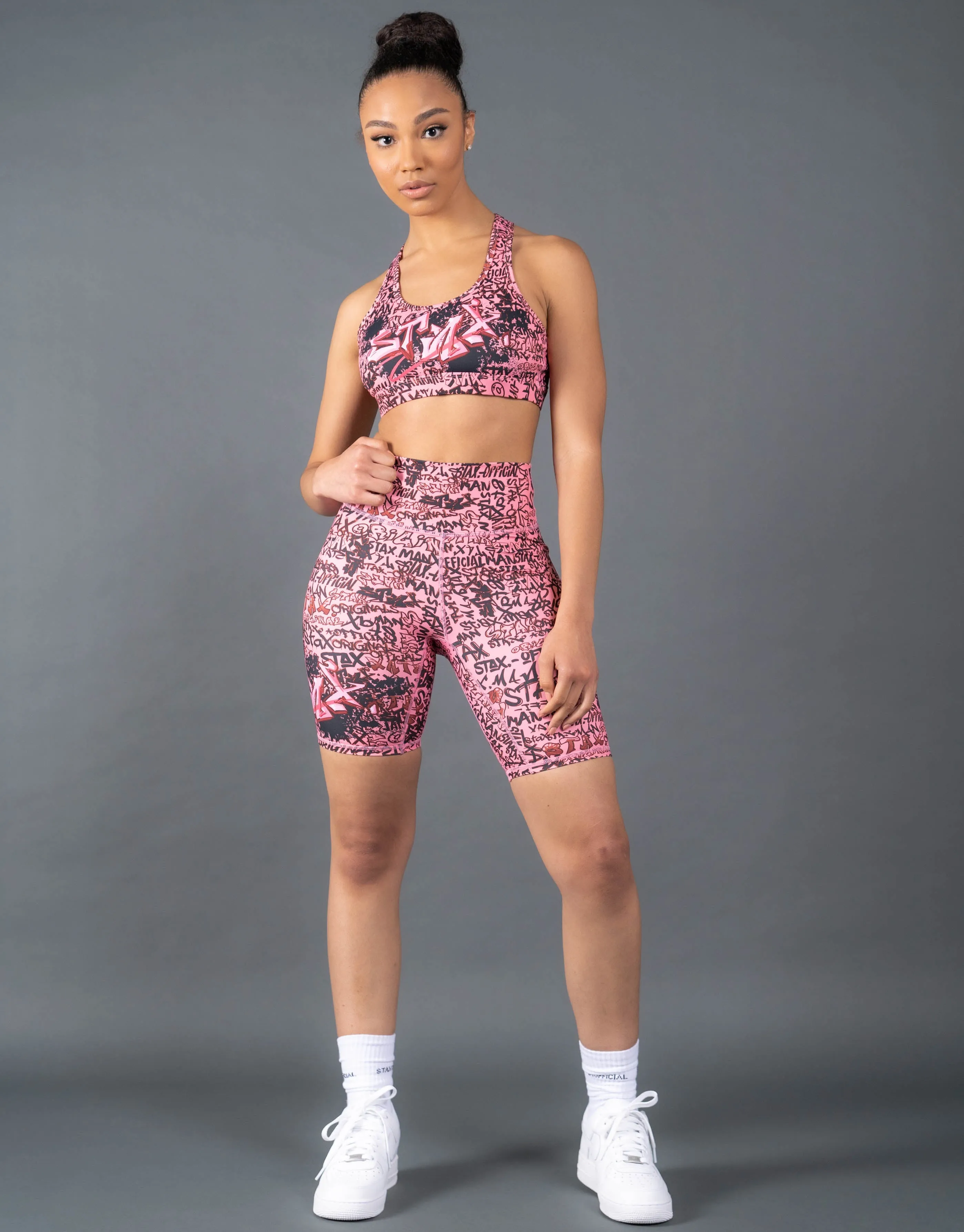 Graffiti Classic Crop -Black and Pink sold by Stax product image thumbnail 5