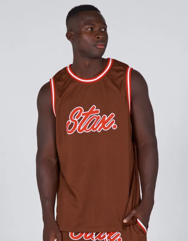 Court Drip Basketball Singlet - Tennessee sold by Stax