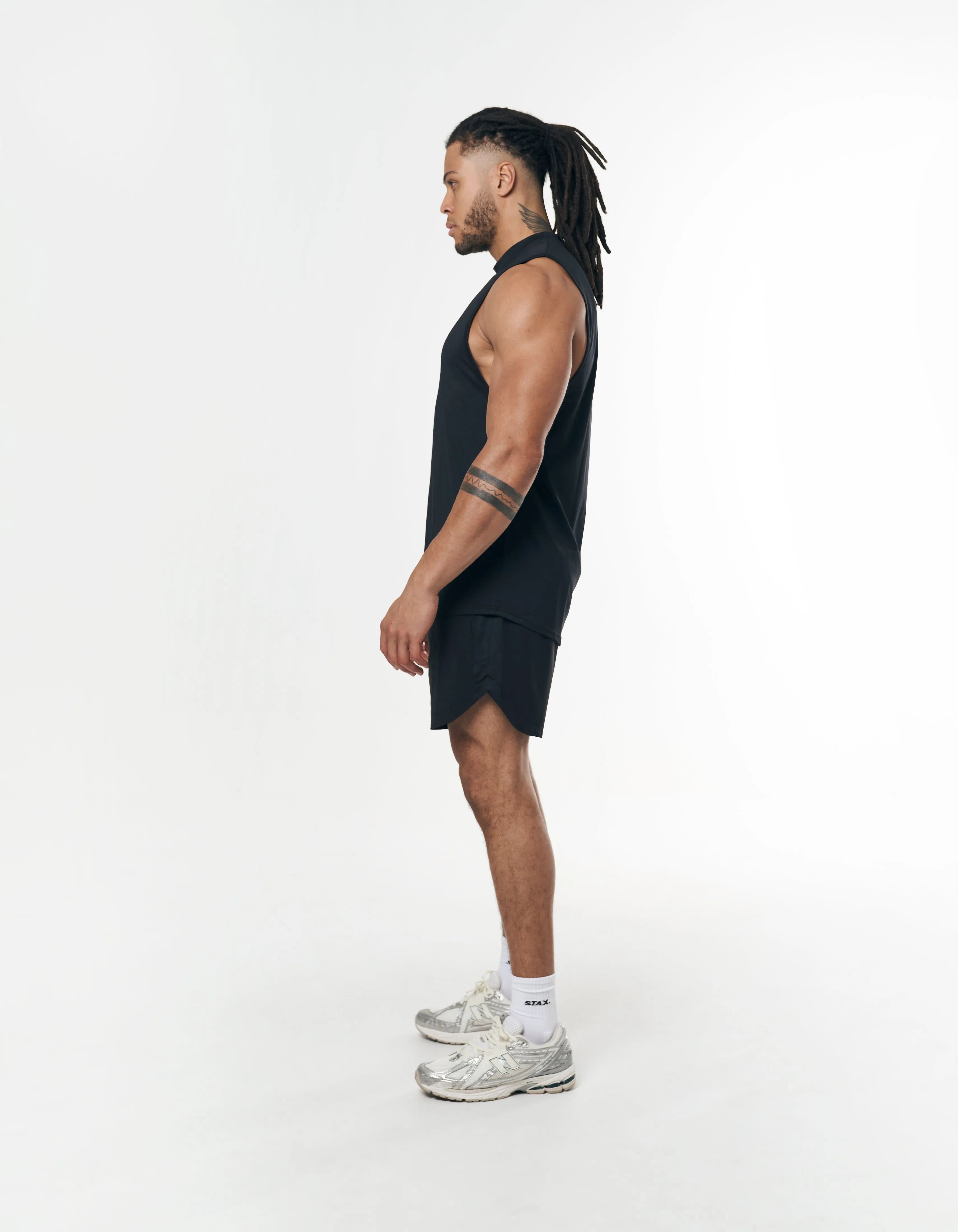 Mens Sport Muscle Tank - Black sold by Stax product image thumbnail 2