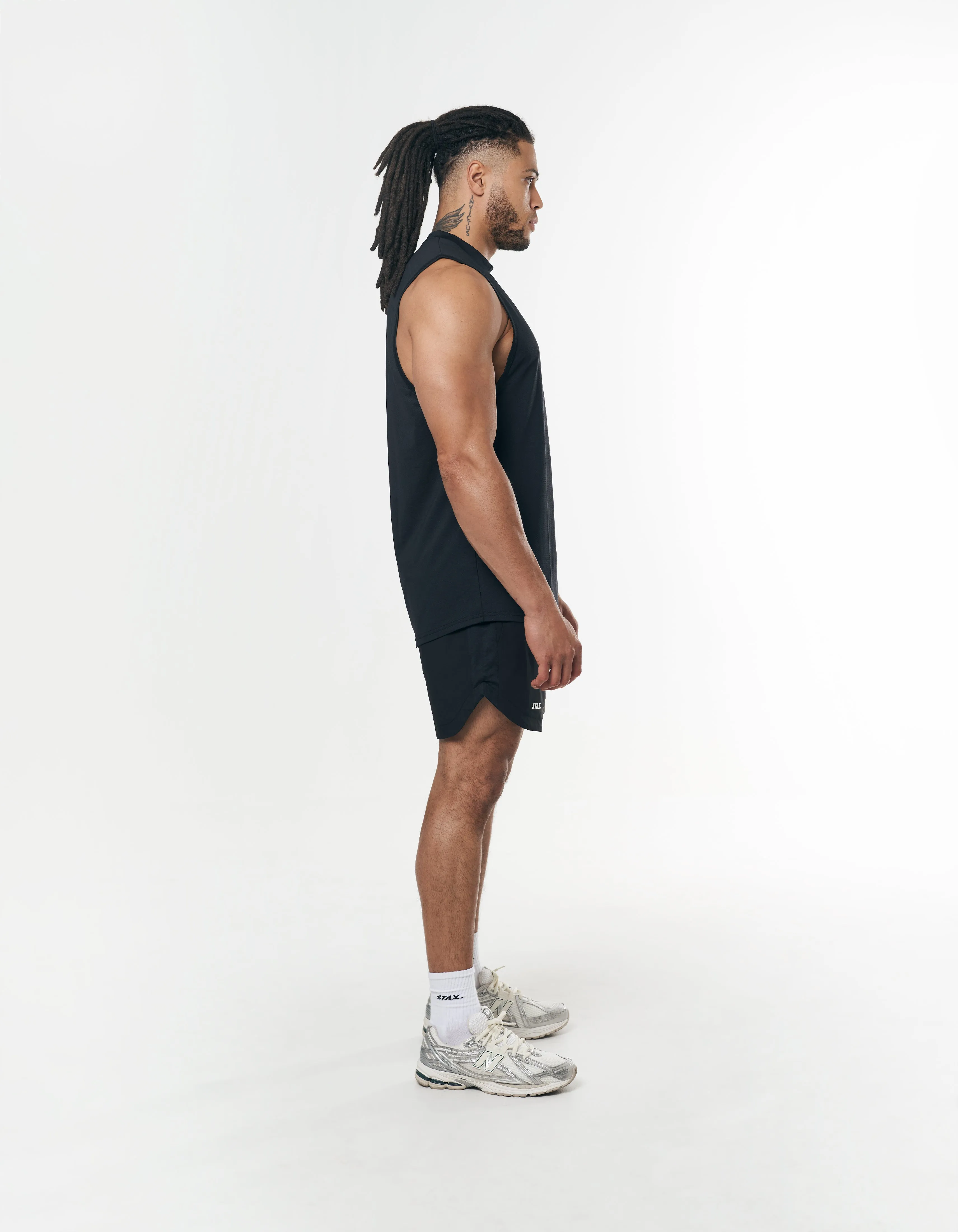 Mens Sport Muscle Tank - Black sold by Stax product image thumbnail 3