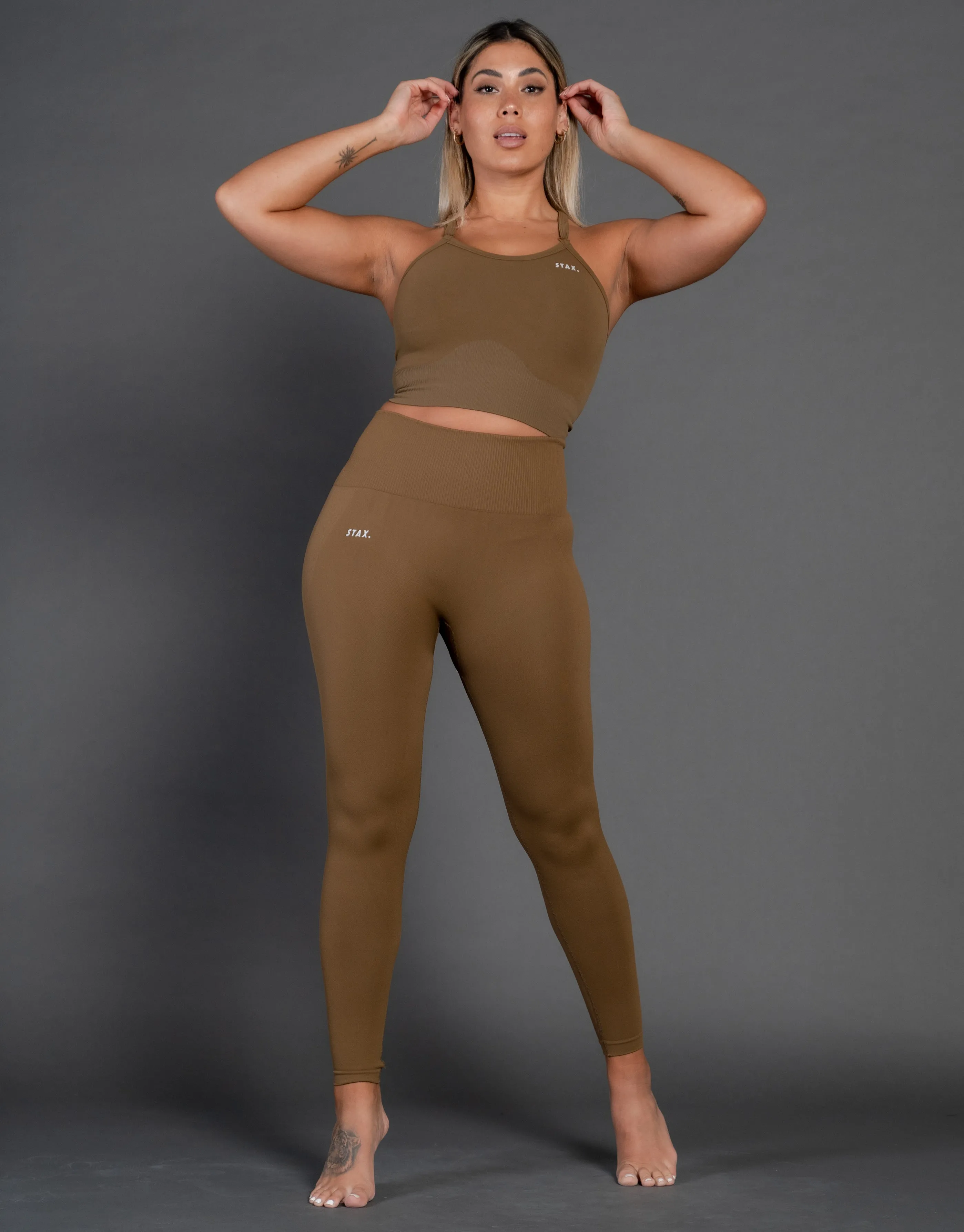 Premium Seamless V4 Tights - Birch Brown sold by Stax product image thumbnail 2