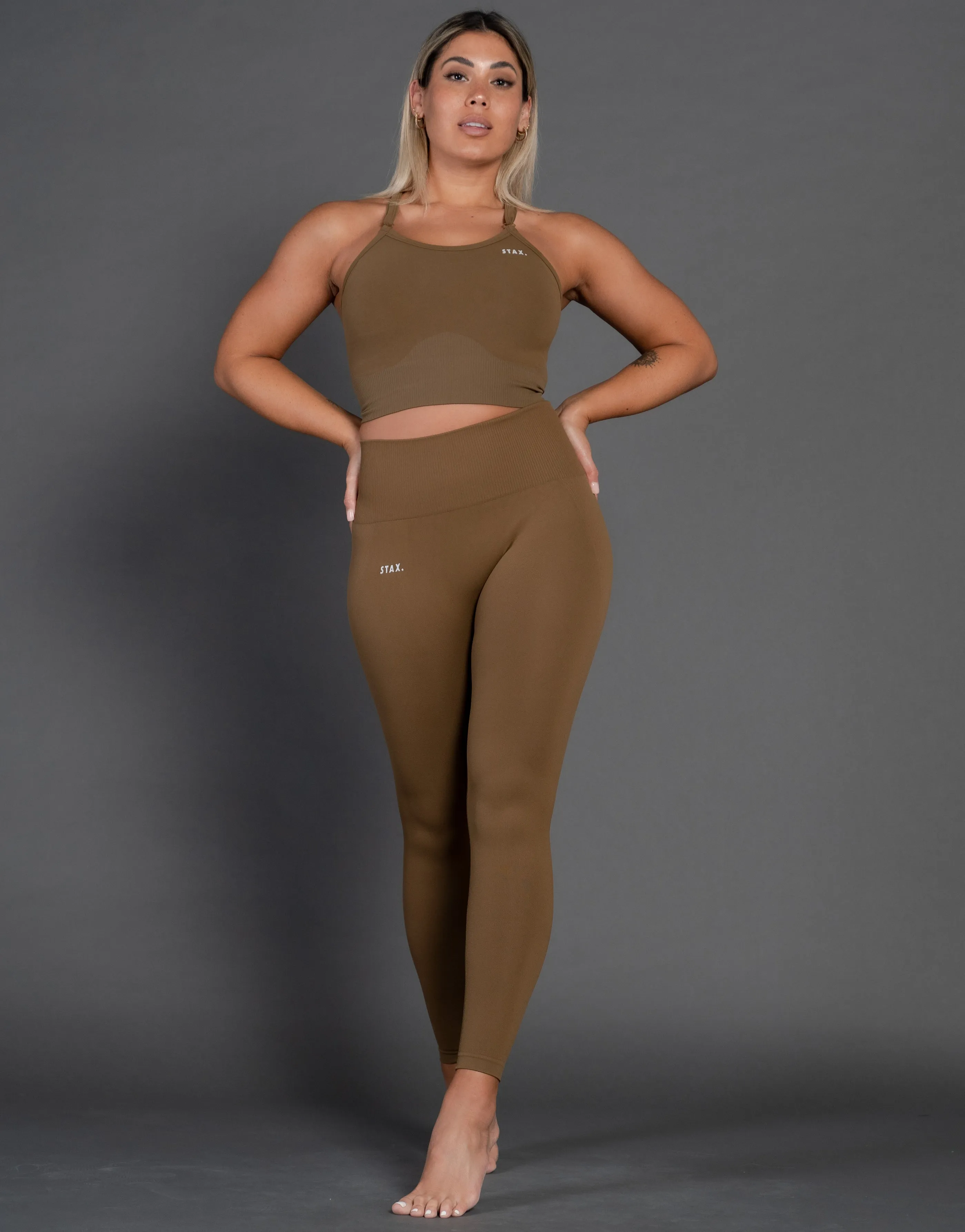 Premium Seamless V4 Tights - Birch Brown sold by Stax product image thumbnail 3