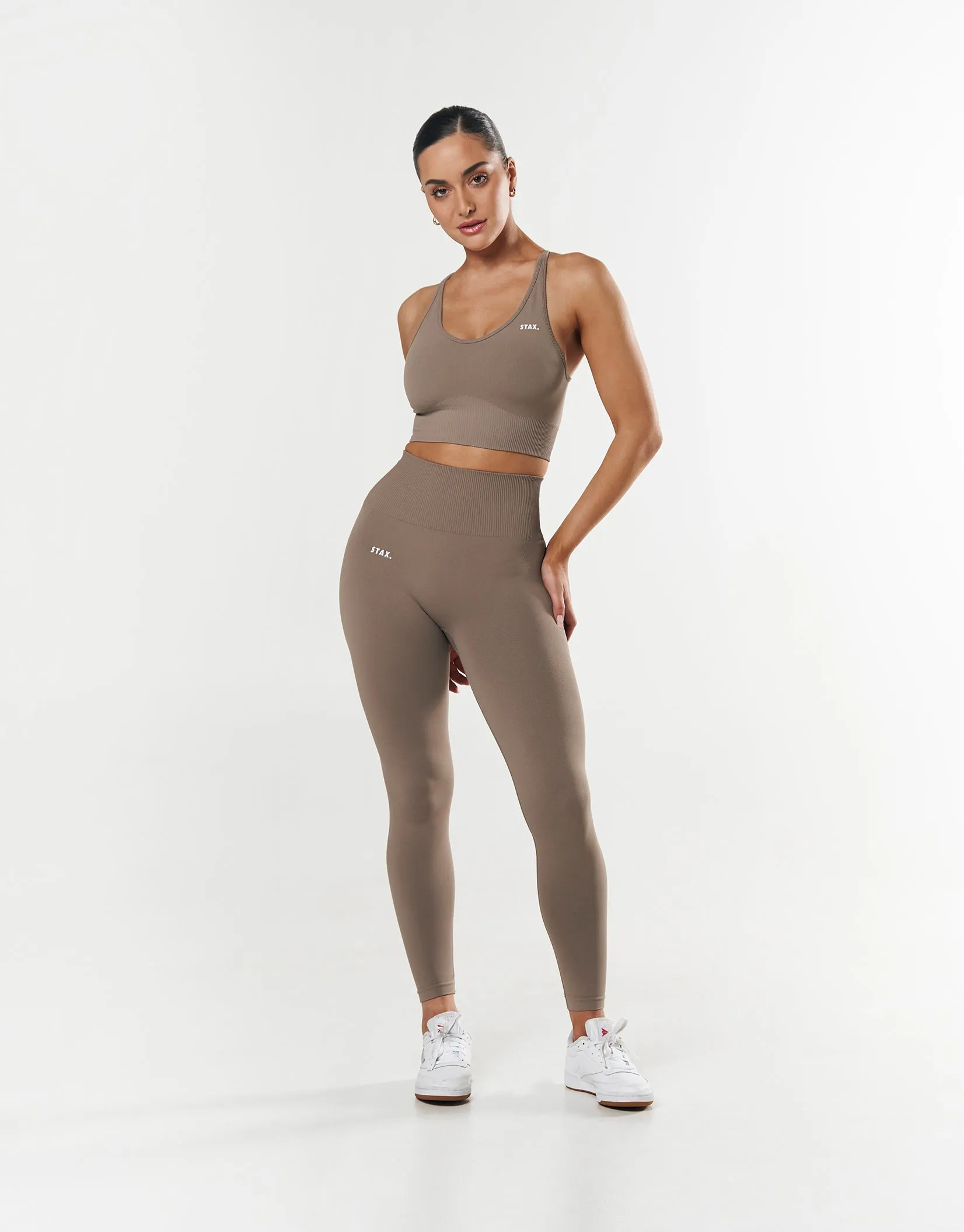 Premium Seamless Summer Strappy Crop - Brown sold by Stax product image thumbnail 2