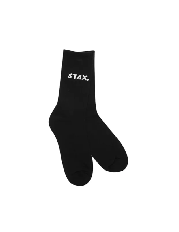 Unisex Crew Socks - Black sold by Stax