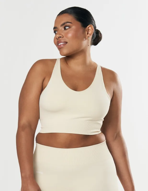 Seamless Strappy Crop - Butter sold by Stax