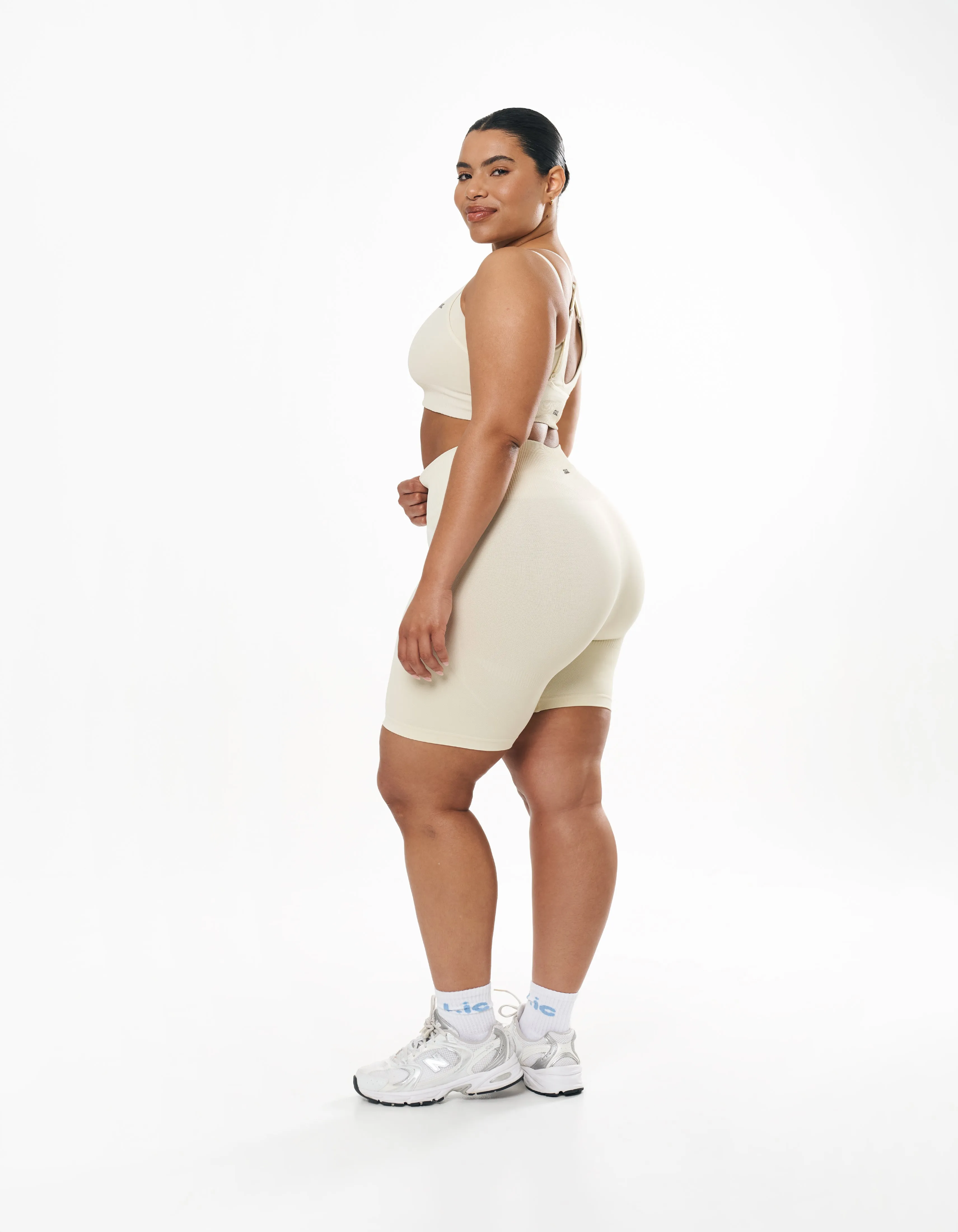 Seamless Kic Layered Crop - Cream sold by Stax product image thumbnail 5