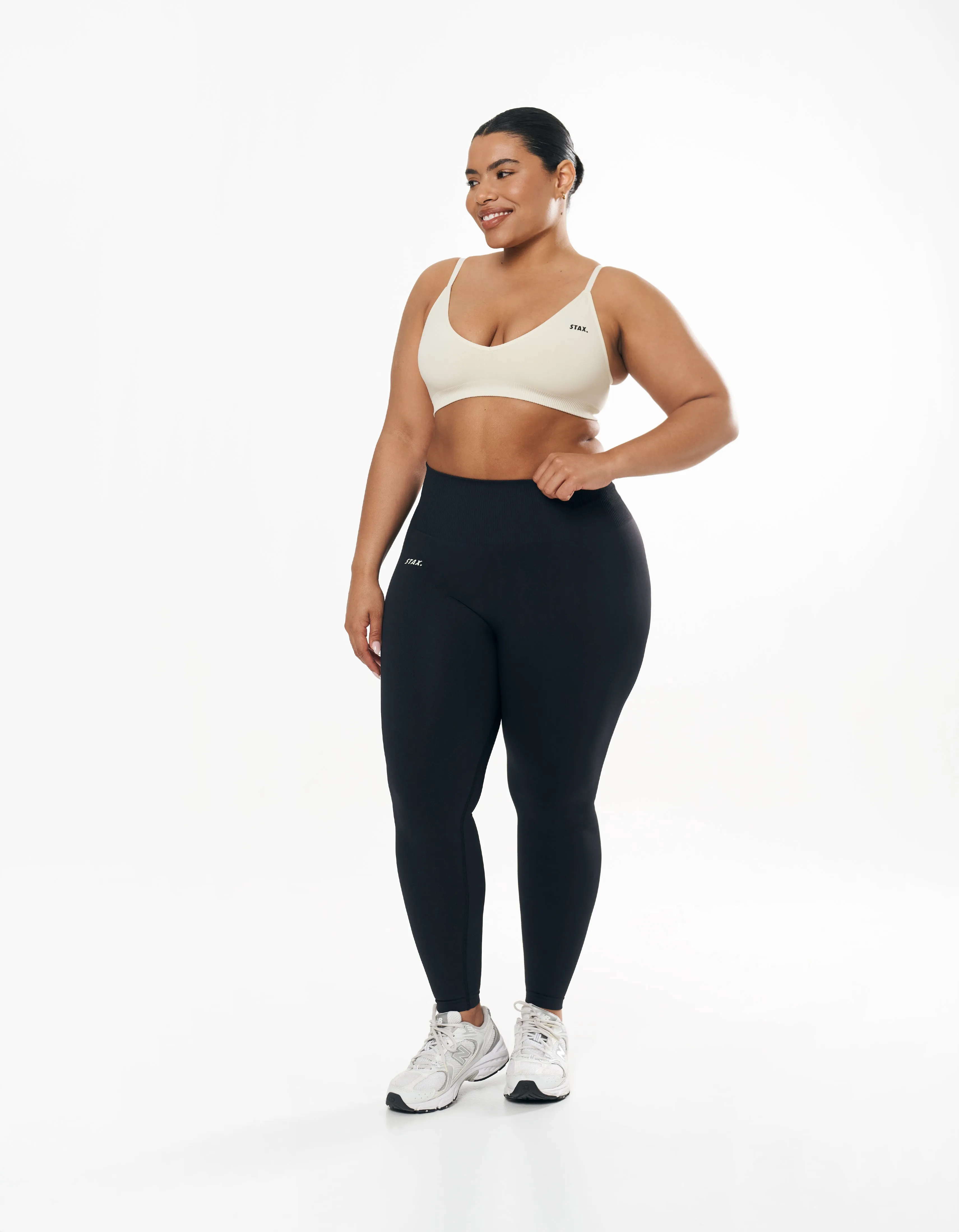 Seamless Kic Bralette - Cream sold by Stax product image thumbnail 4