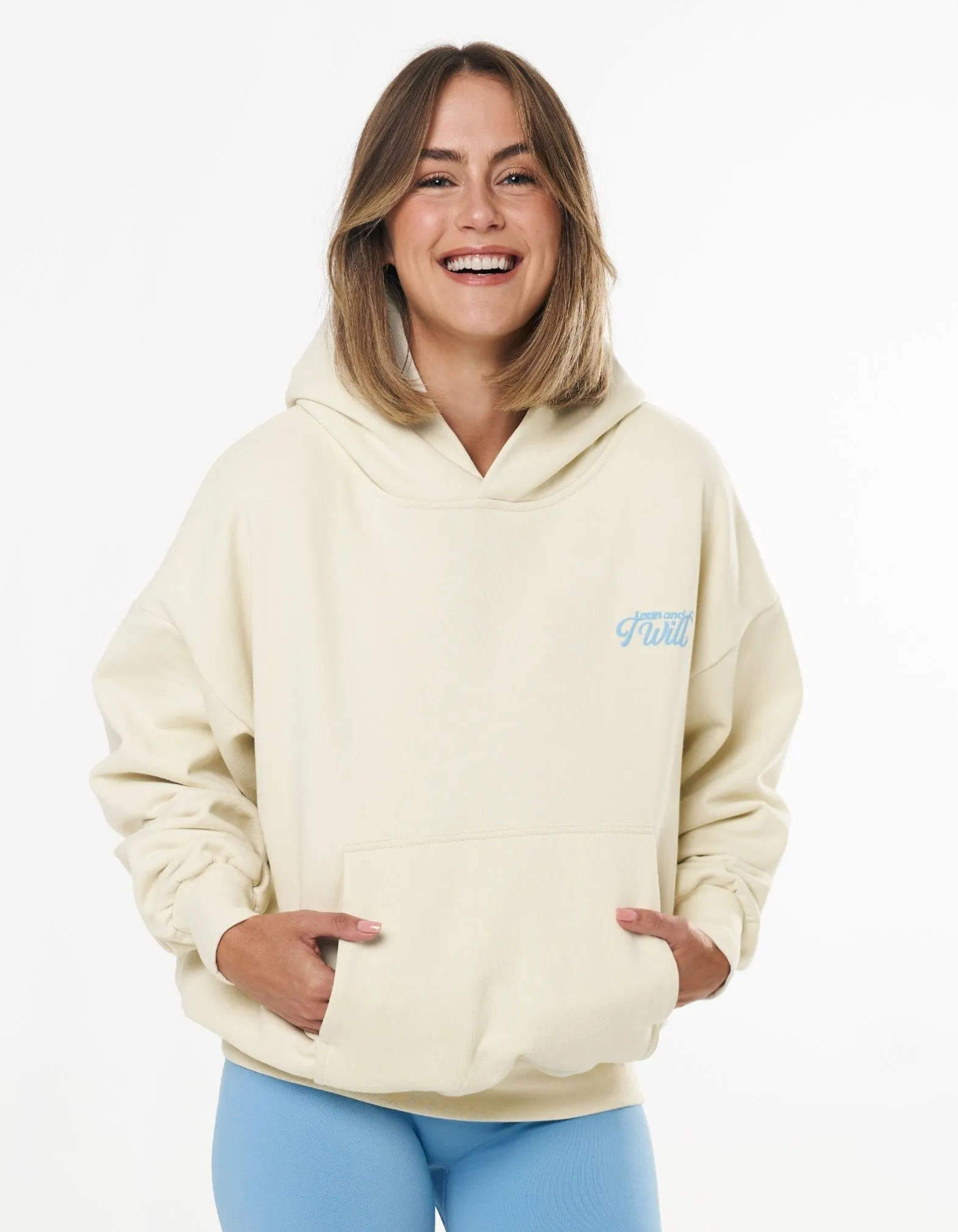 Kic I Will Hoodie - Cream sold by Stax