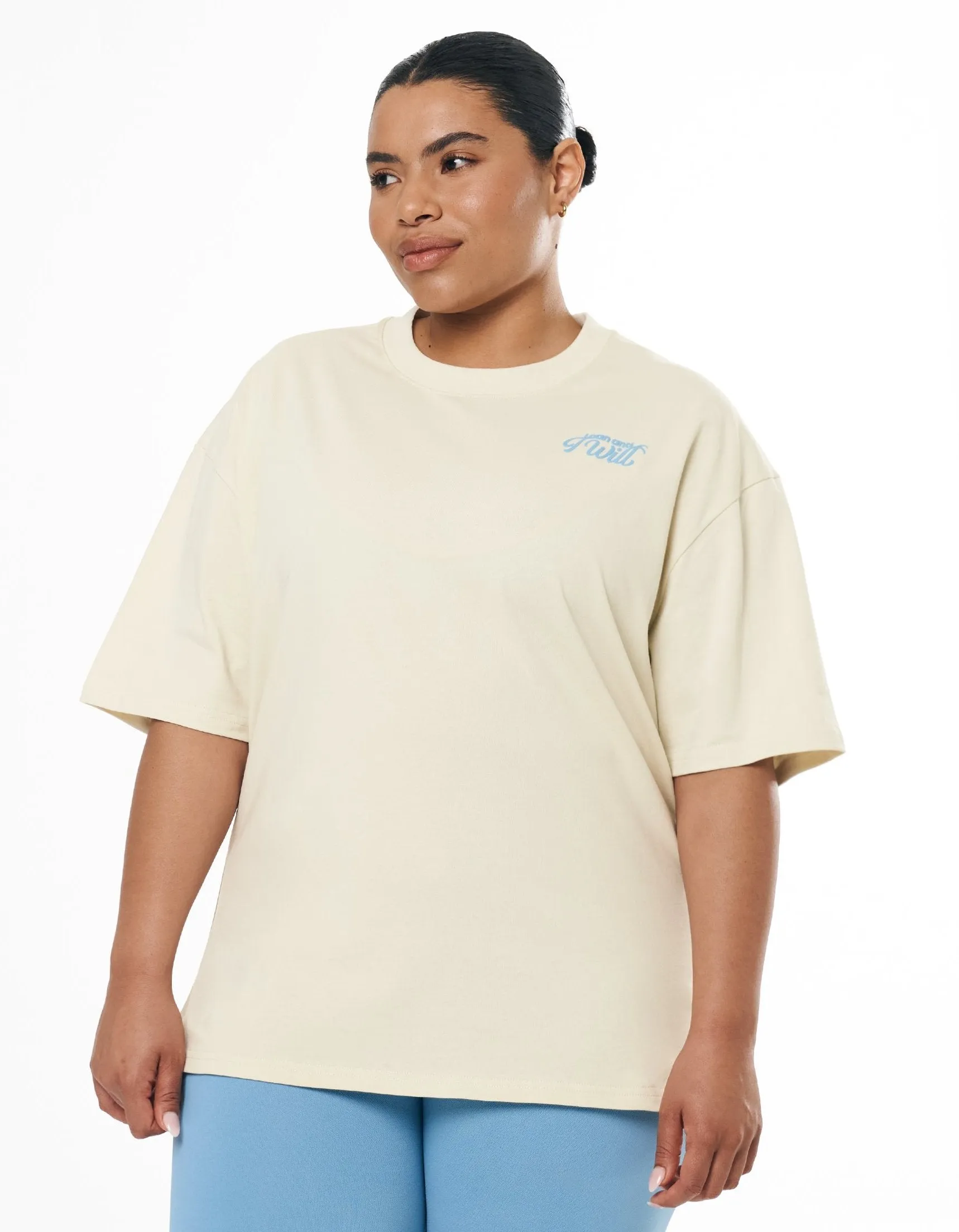 Kic I Will Tee - Cream sold by Stax