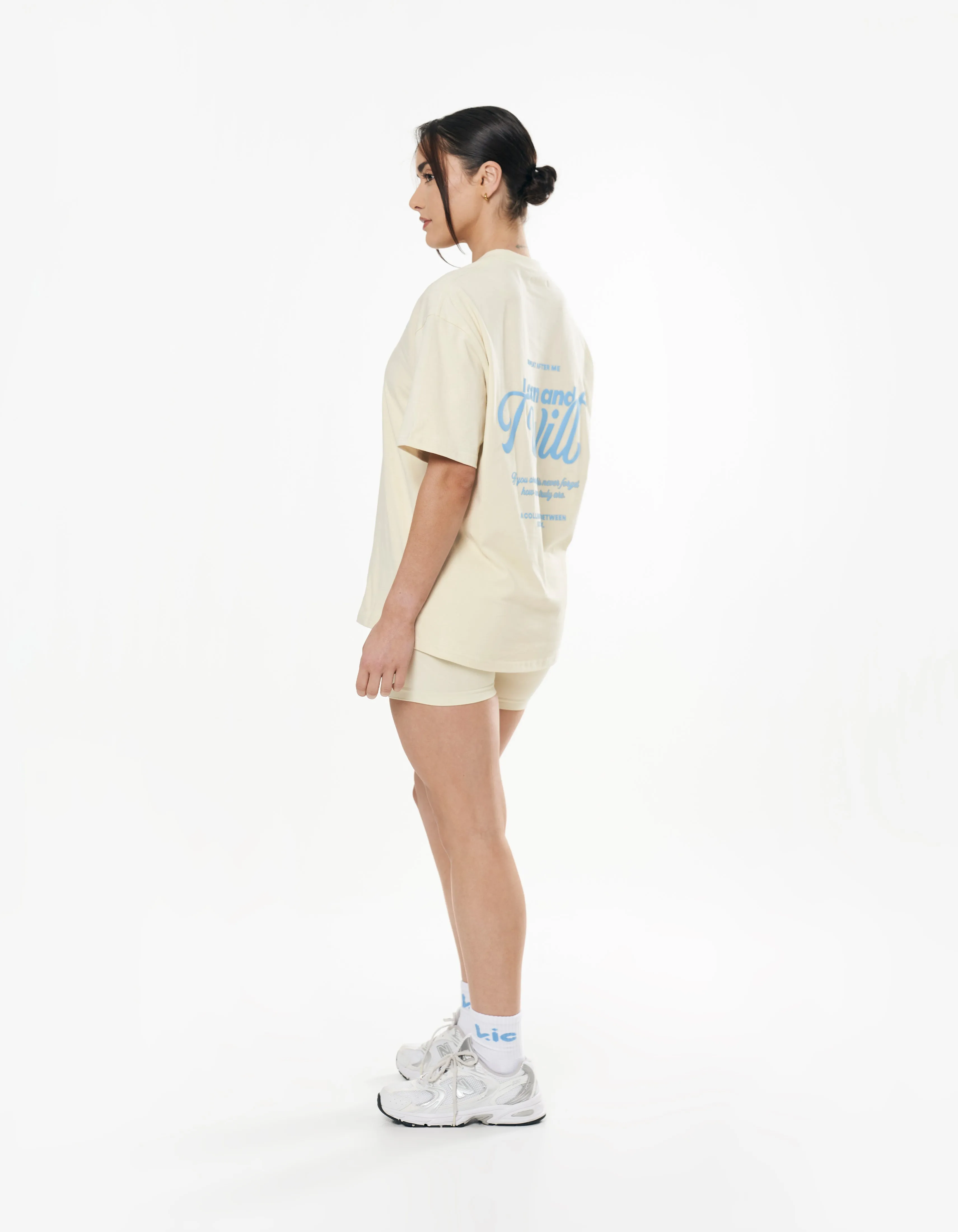 Kic I Will Tee - Cream sold by Stax product image thumbnail 3